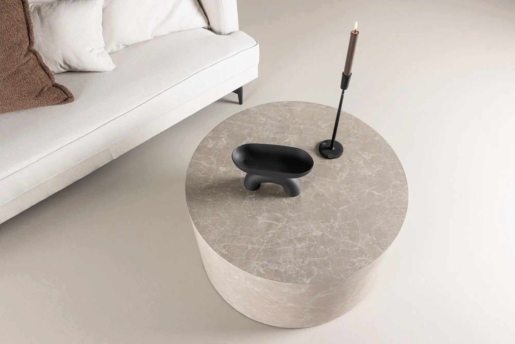 Table basse ronde York - ø80 - MDF