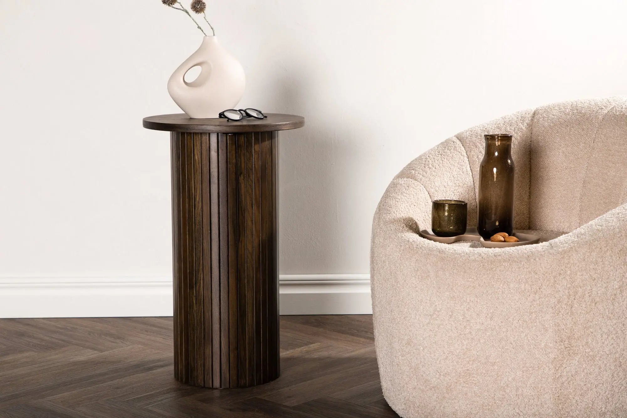 Table d'appoint Bianca - ø40 - MDF