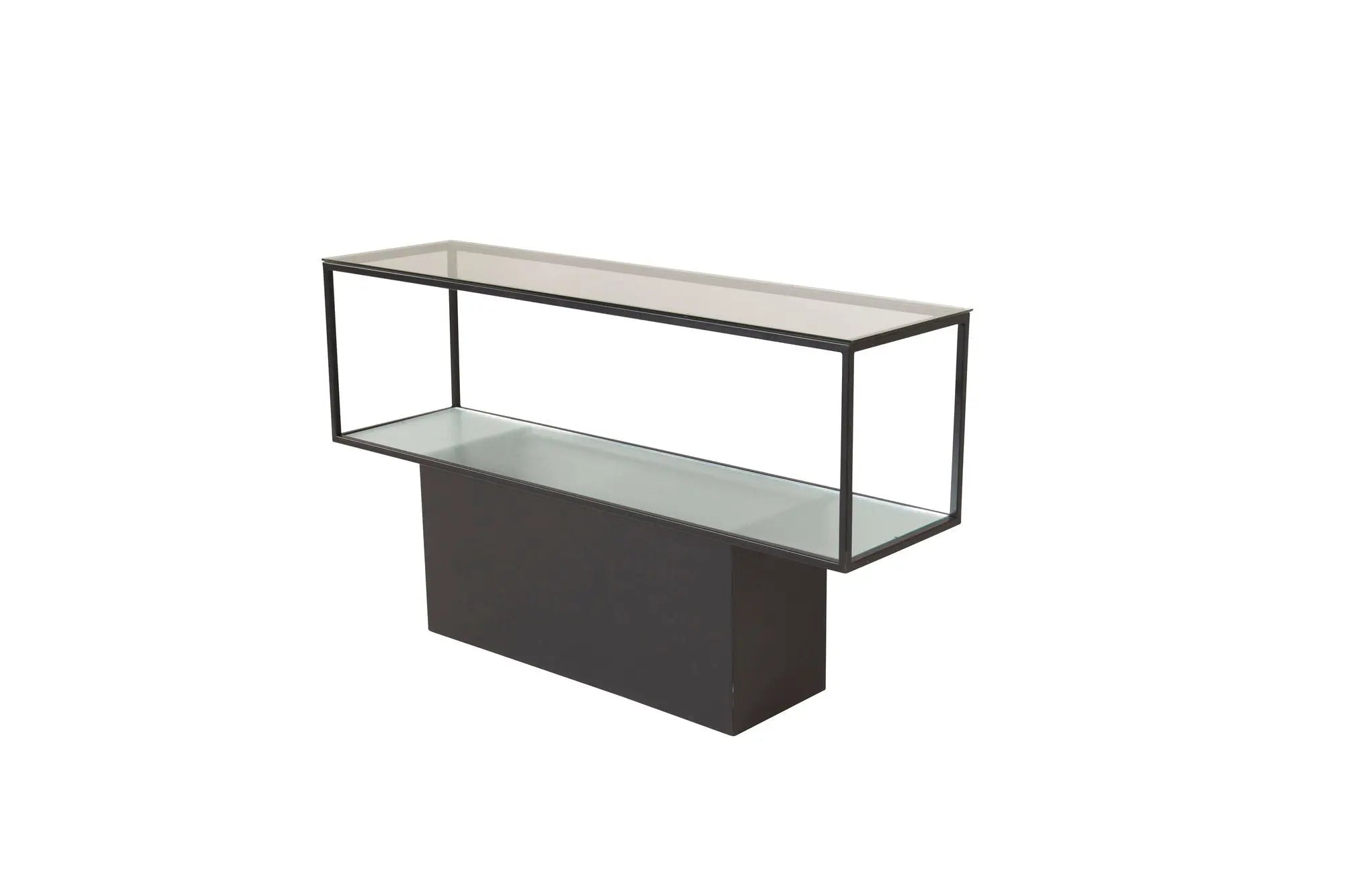 Table d'appoint Maglehem - 74 x 130 x 35 - Verre