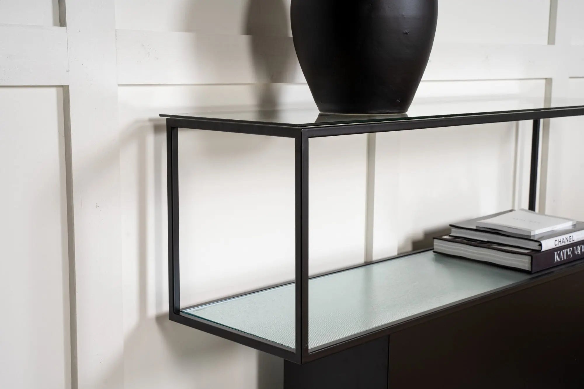 Table d'appoint Maglehem - 74 x 130 x 35 - Verre
