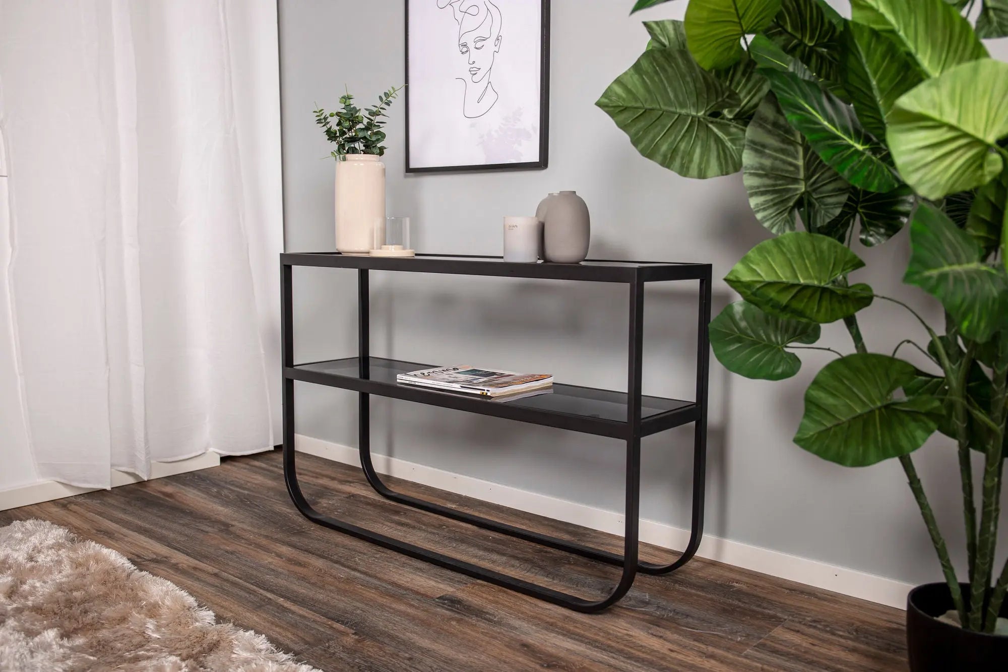 Table d'appoint Rocker - 70 x 110 x 30 - Verre