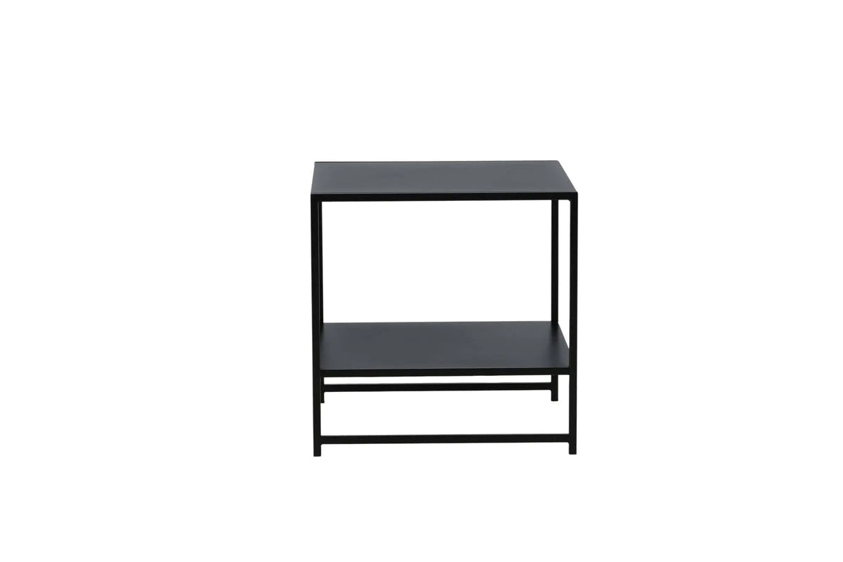 Table d'appoint avec étagère Staal - 50 x 50 - Acier