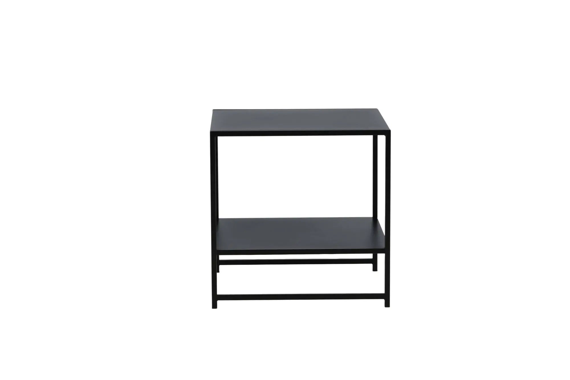 Table d'appoint avec étagère Staal - 50 x 50 - Acier