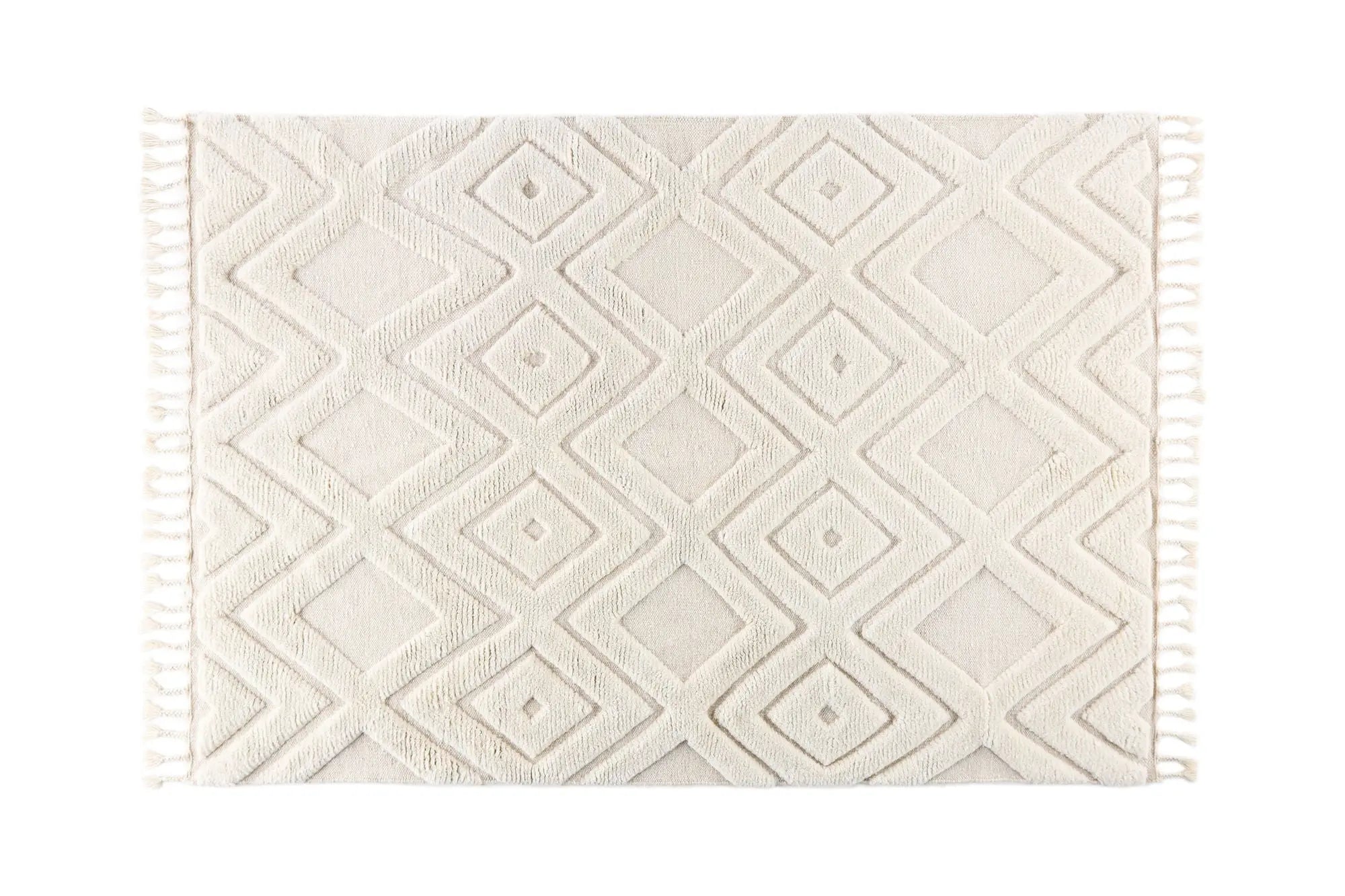 Tapis en laine rectangulaire Dahlia - 160x230cm - 160 x 230 - Laine