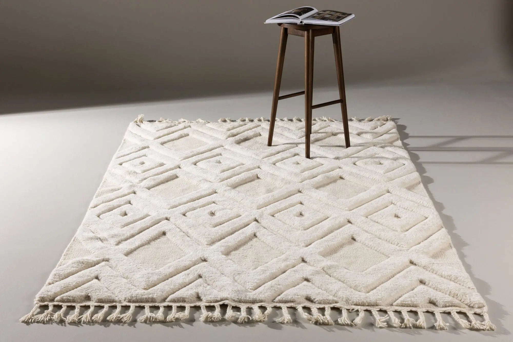 Tapis en laine rectangulaire Dahlia - 200*300cm - 200 x 300 - Laine