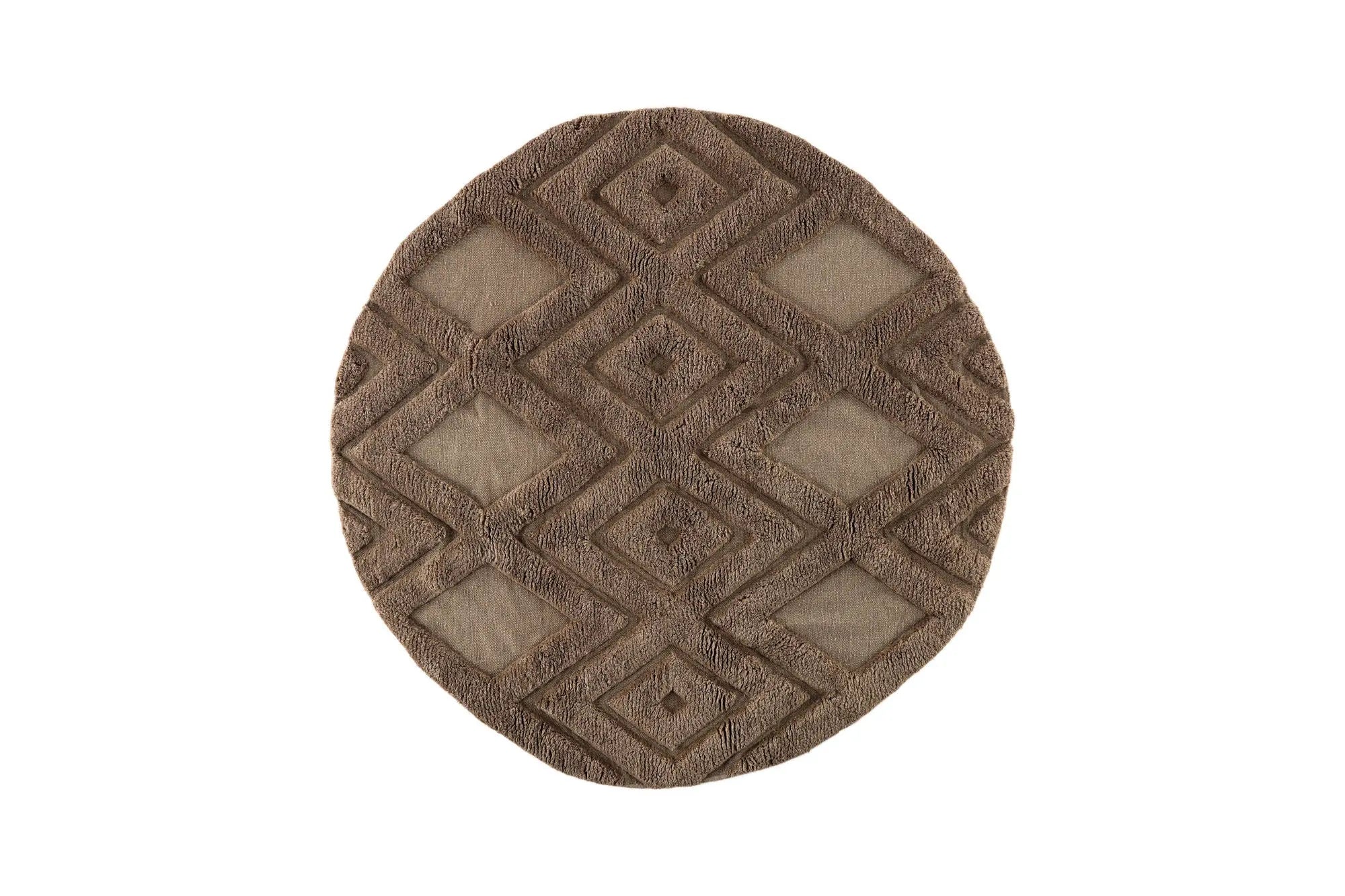 Tapis en laine rond Dahlia - 200*200cm - ø200 - Laine