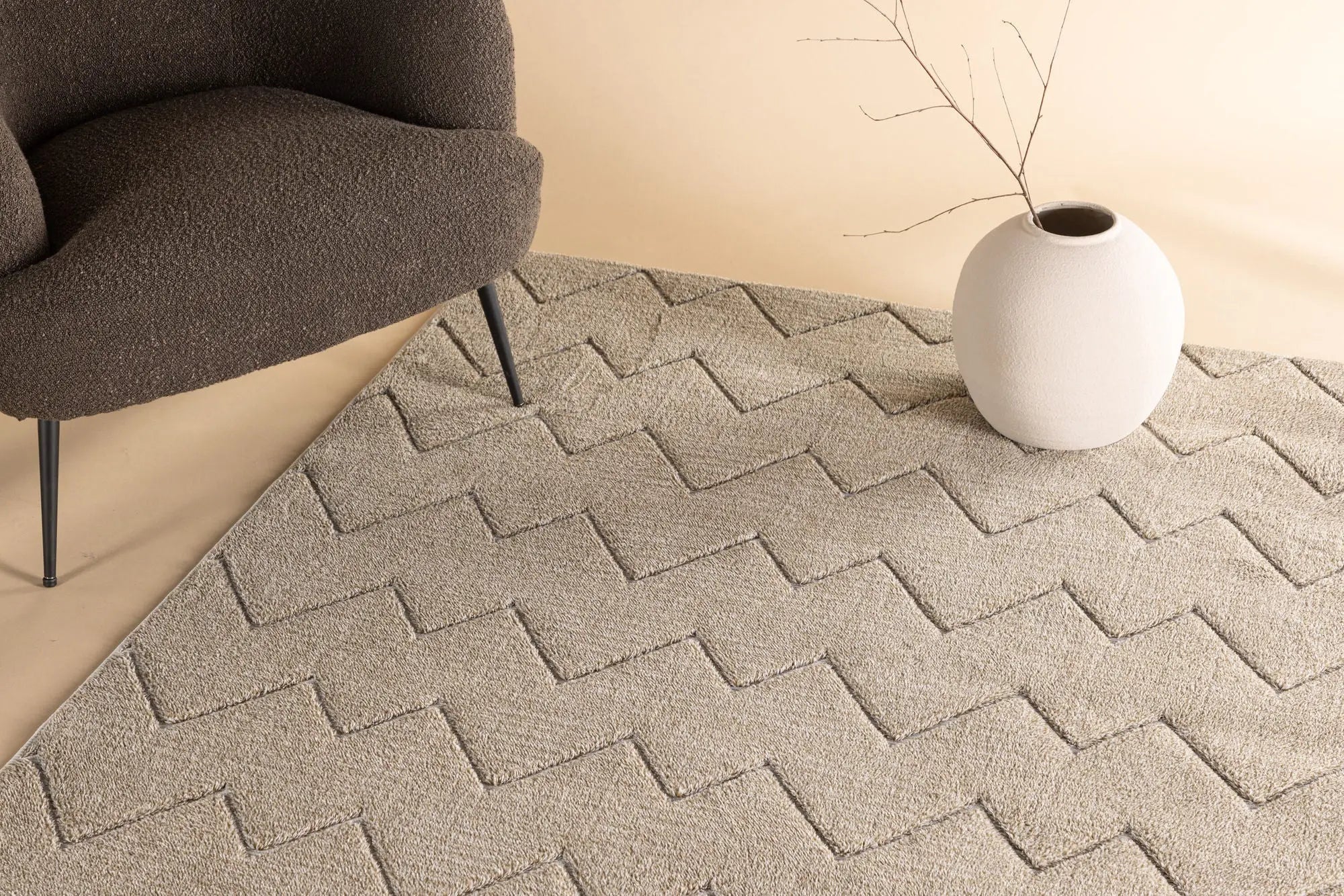 Tapis en polyester rectangulaire Fia - 230*160cm - 160 x 230 - Polyester