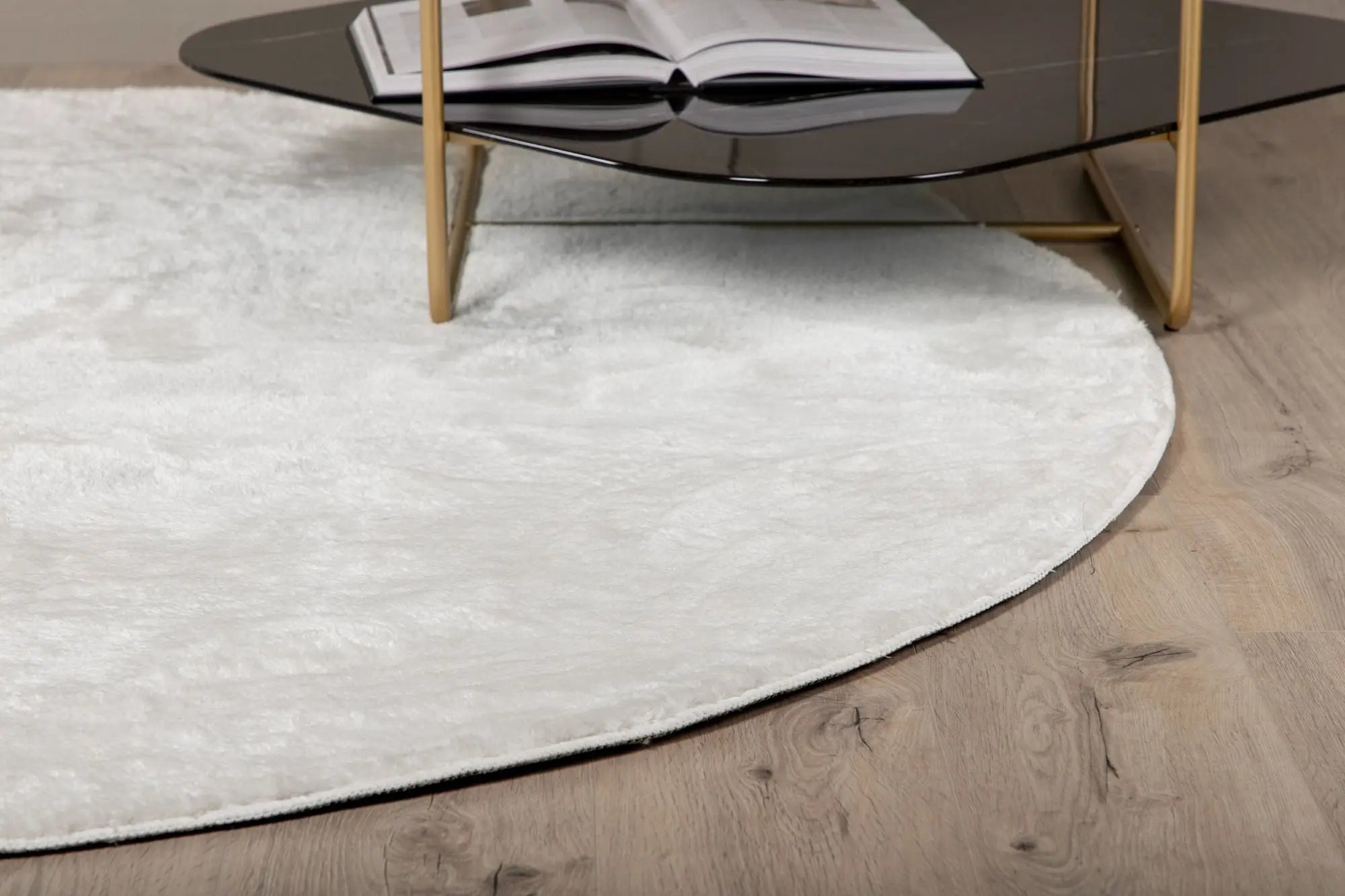 Tapis en polyester rond Blanca - 200*200cm - ø200 - Polyester