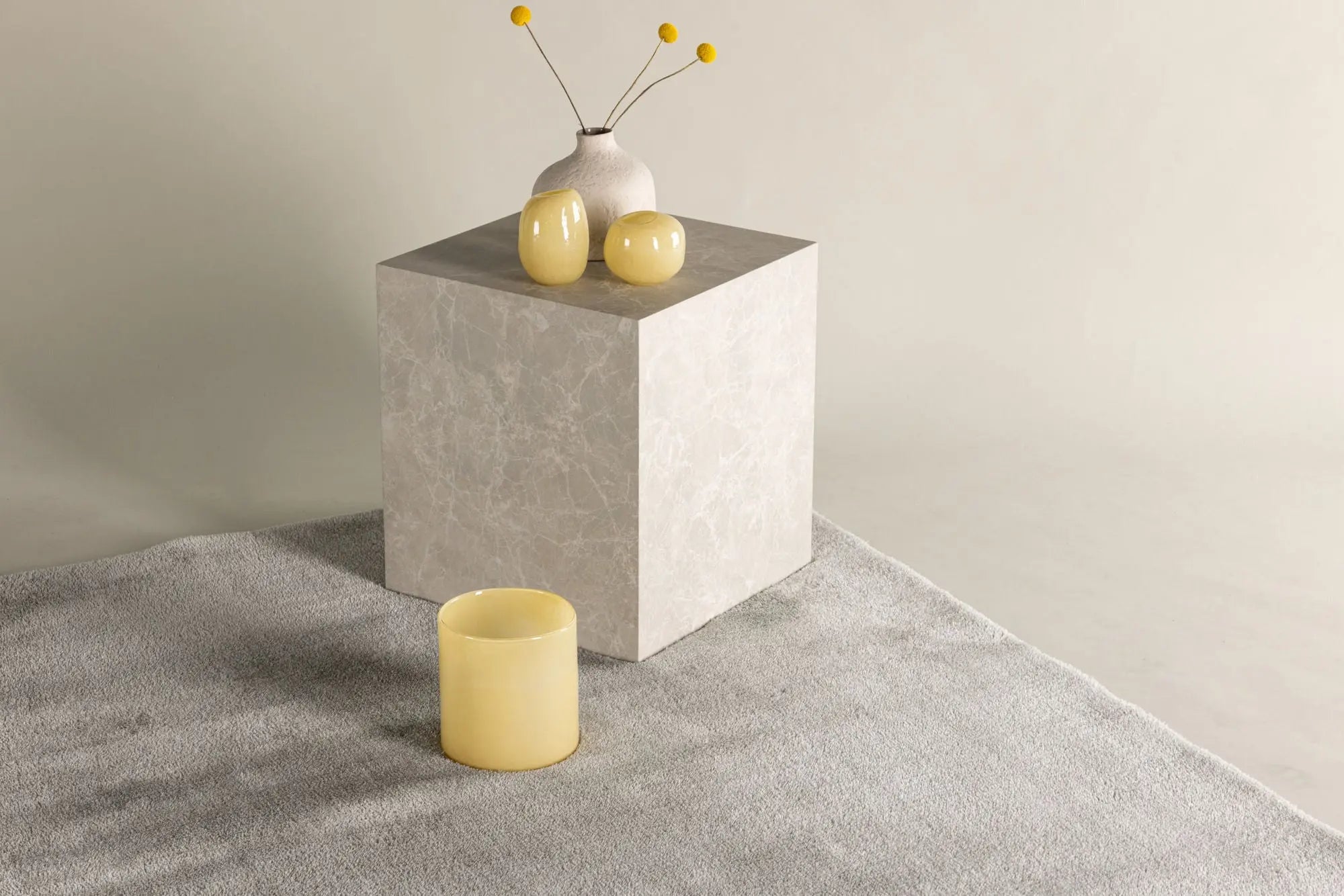 Tapis en polyester rond Blanca - 290*200cm - 200 x 290 - Polyester