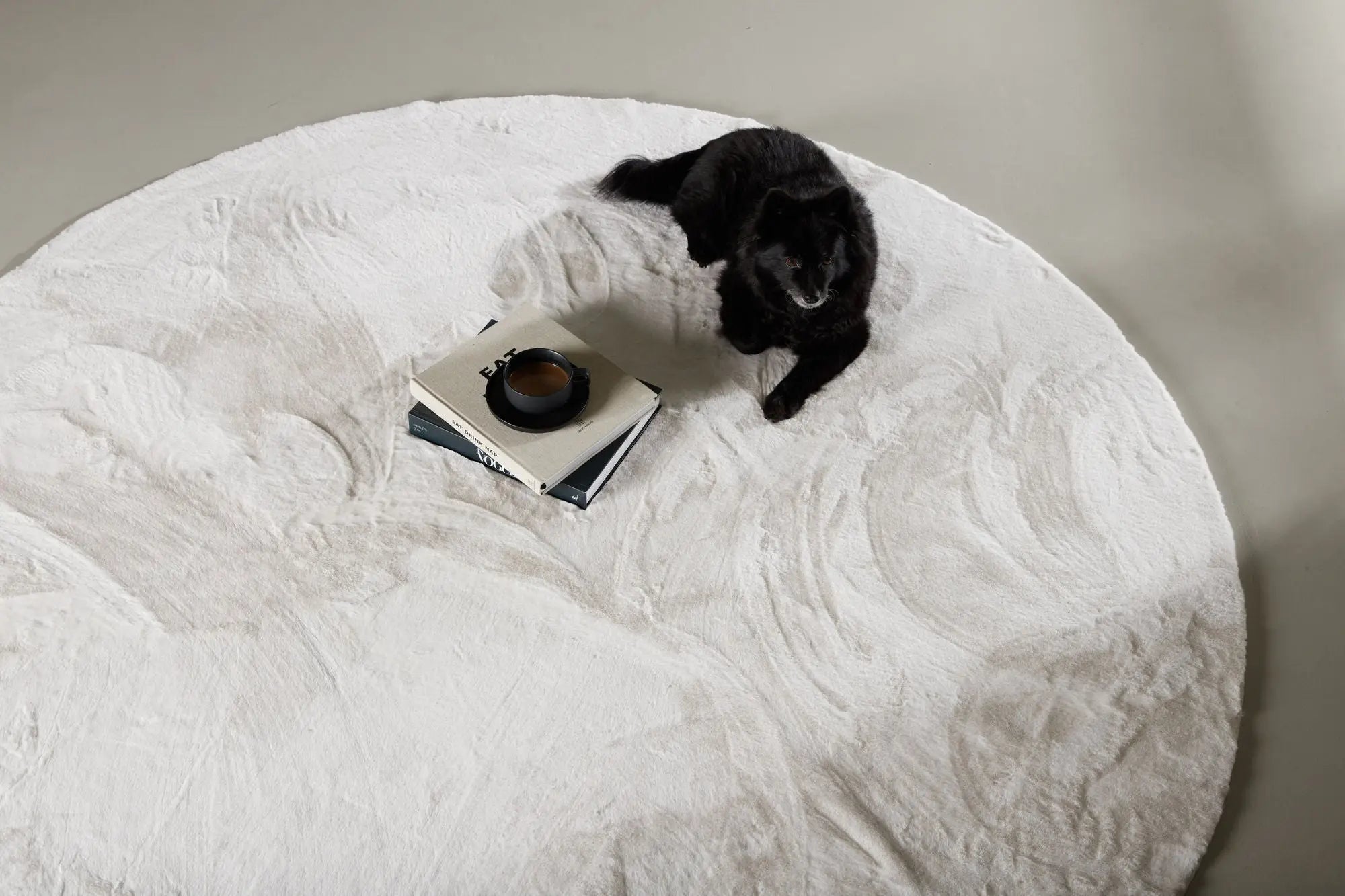 Tapis en polyester rond Nina - 200*200cm - ø200 - Polyester