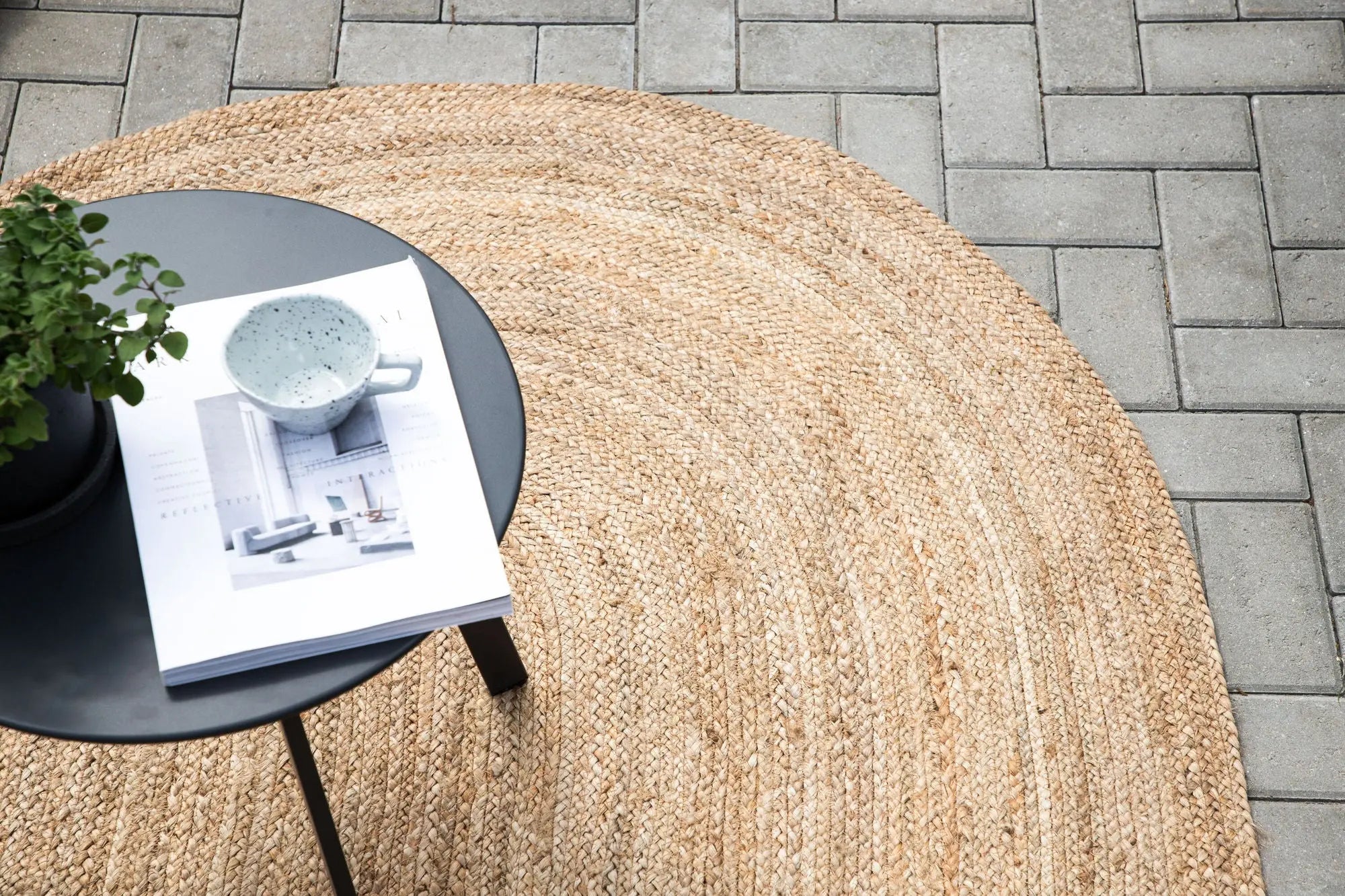 Tapis ovale Olivier - 160*80cm - 80 x 160 - Jute