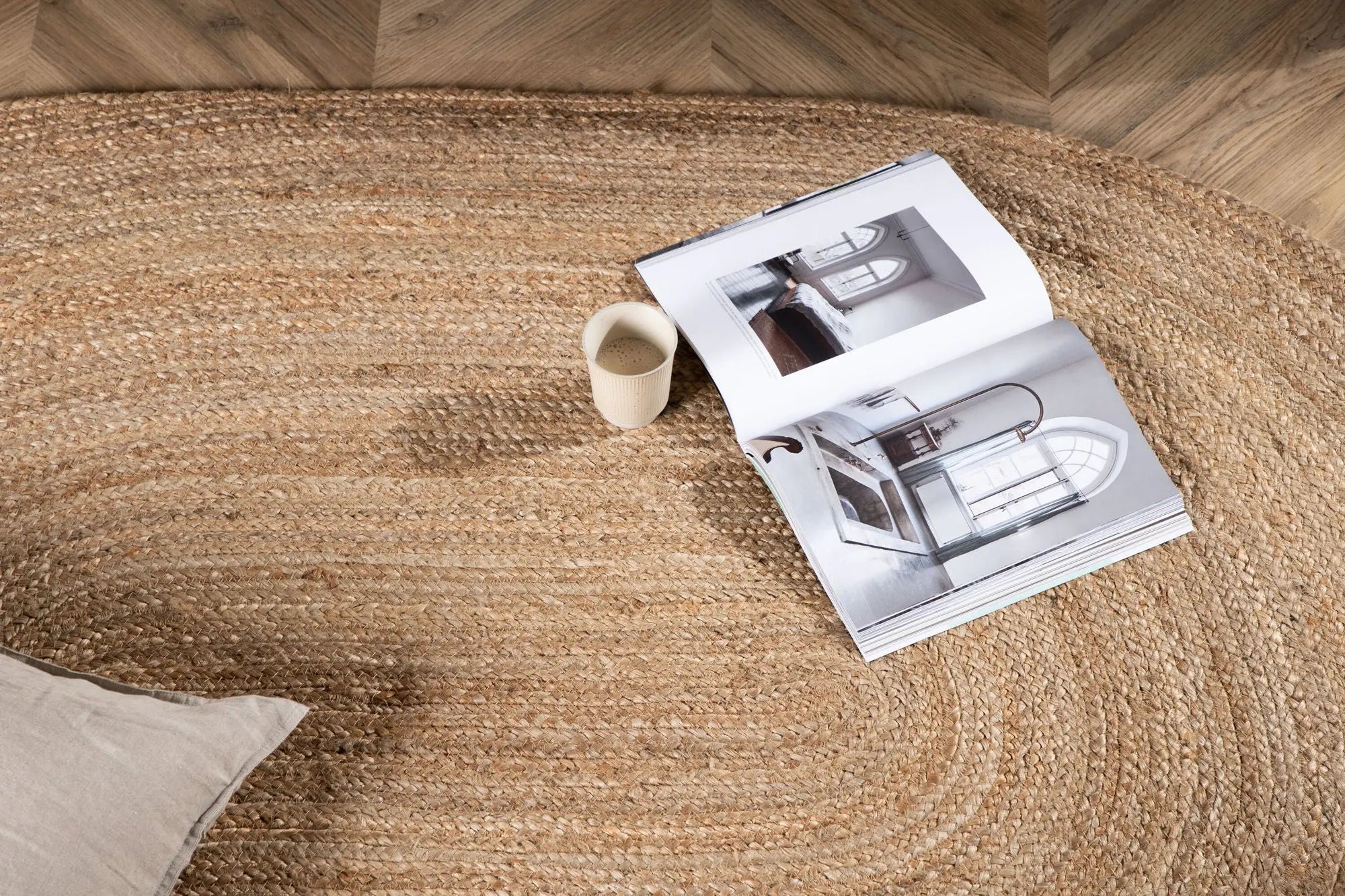 Tapis ovale Olivier - 200*140cm - 140 x 200 - Jute