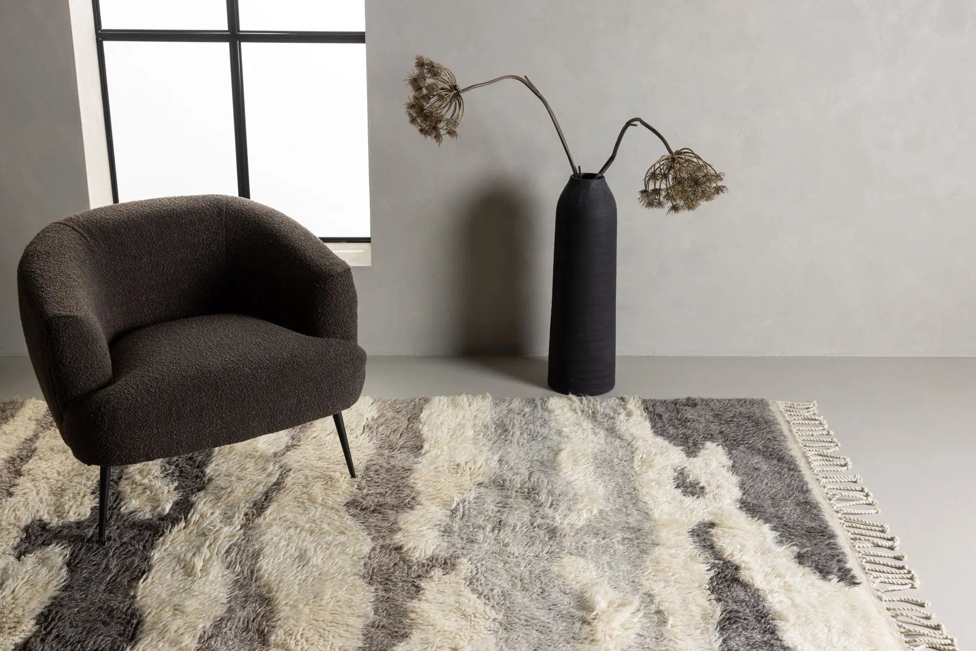 Tapis rectangulaire Charlie - 230*160cm - 160 x 230 - Laine