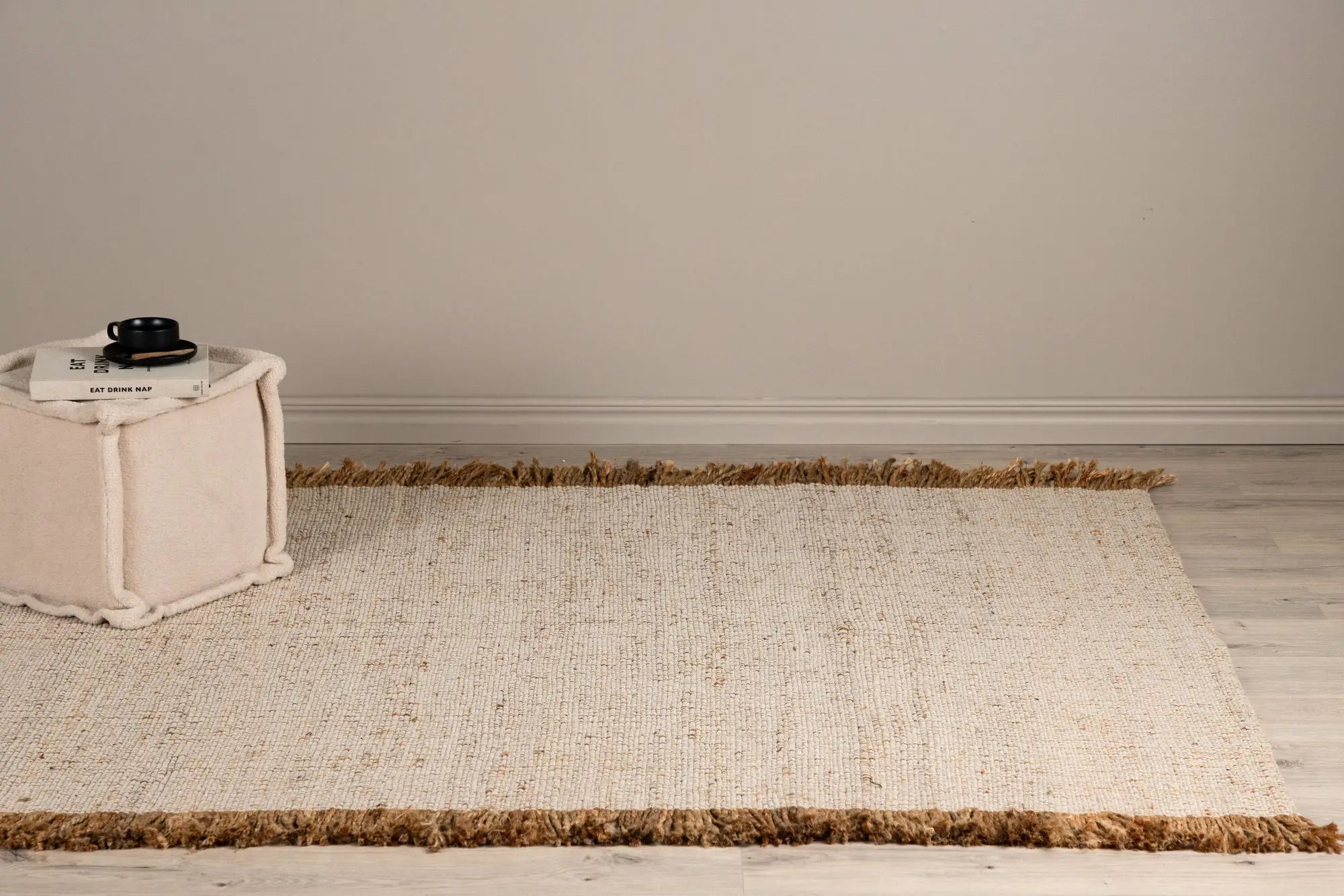 Tapis rectangulaire Emilio - 230*160cm - 180 x 230 - Jute