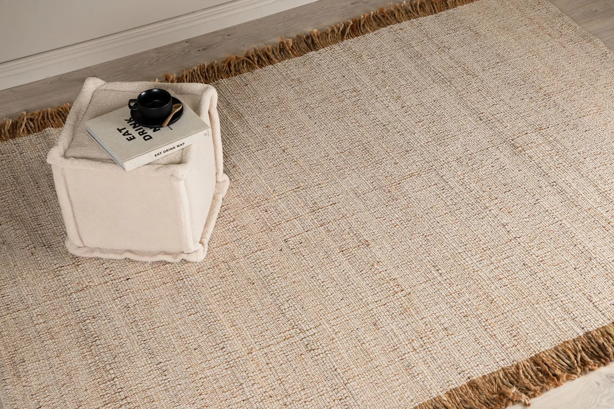 Tapis rectangulaire Emilio - 230*160cm - 180 x 230 - Jute