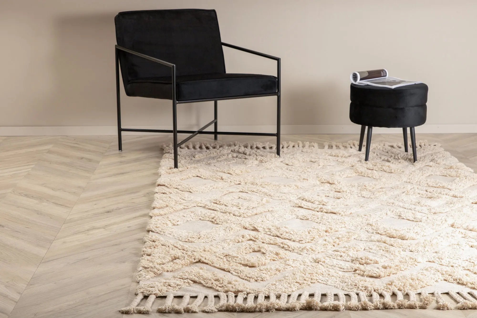 Tapis rectangulaire Hilma - 200*300cm - 300 x 200 - Coton