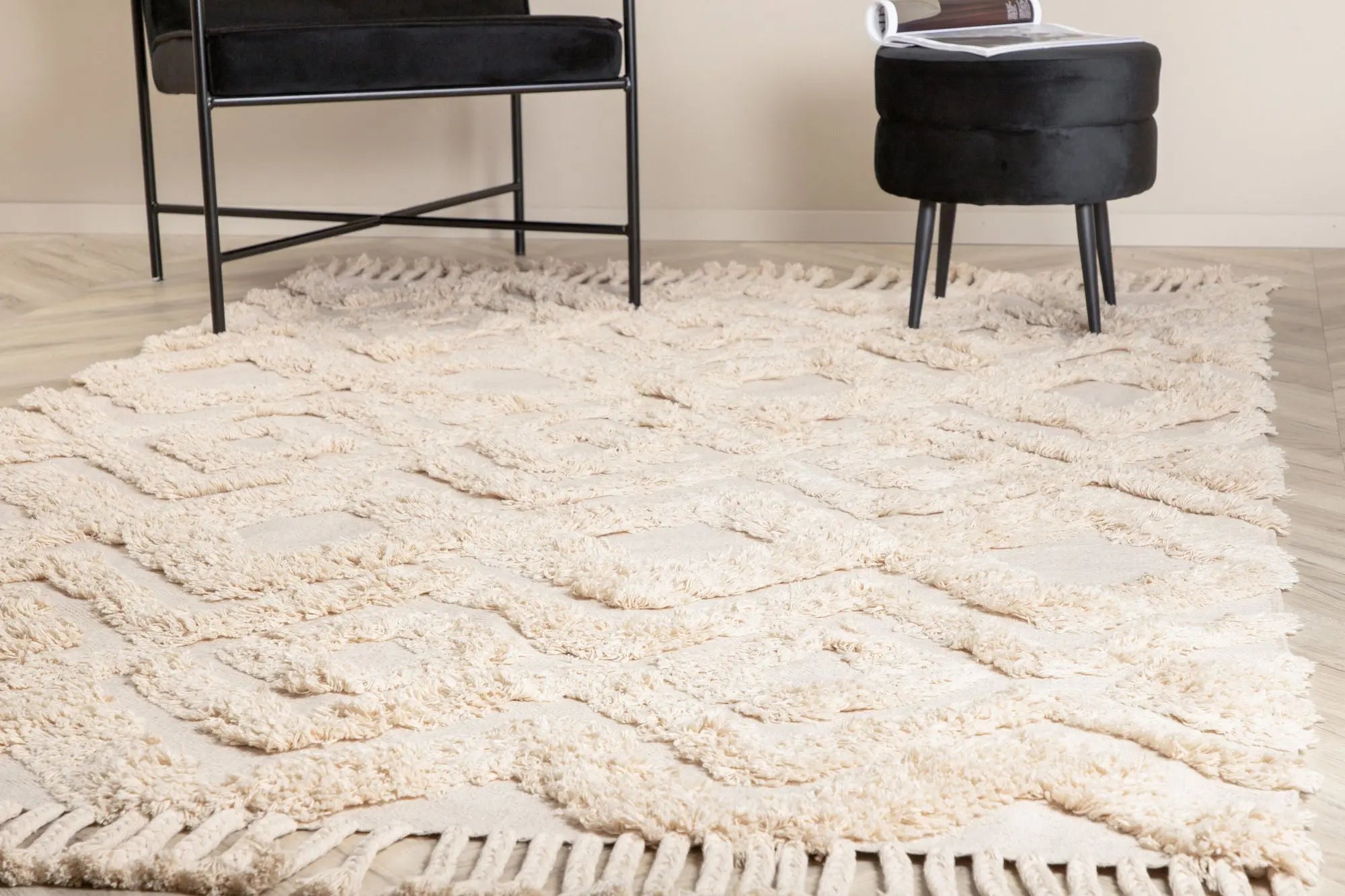 Tapis rectangulaire Hilma - 200*300cm - 300 x 200 - Coton