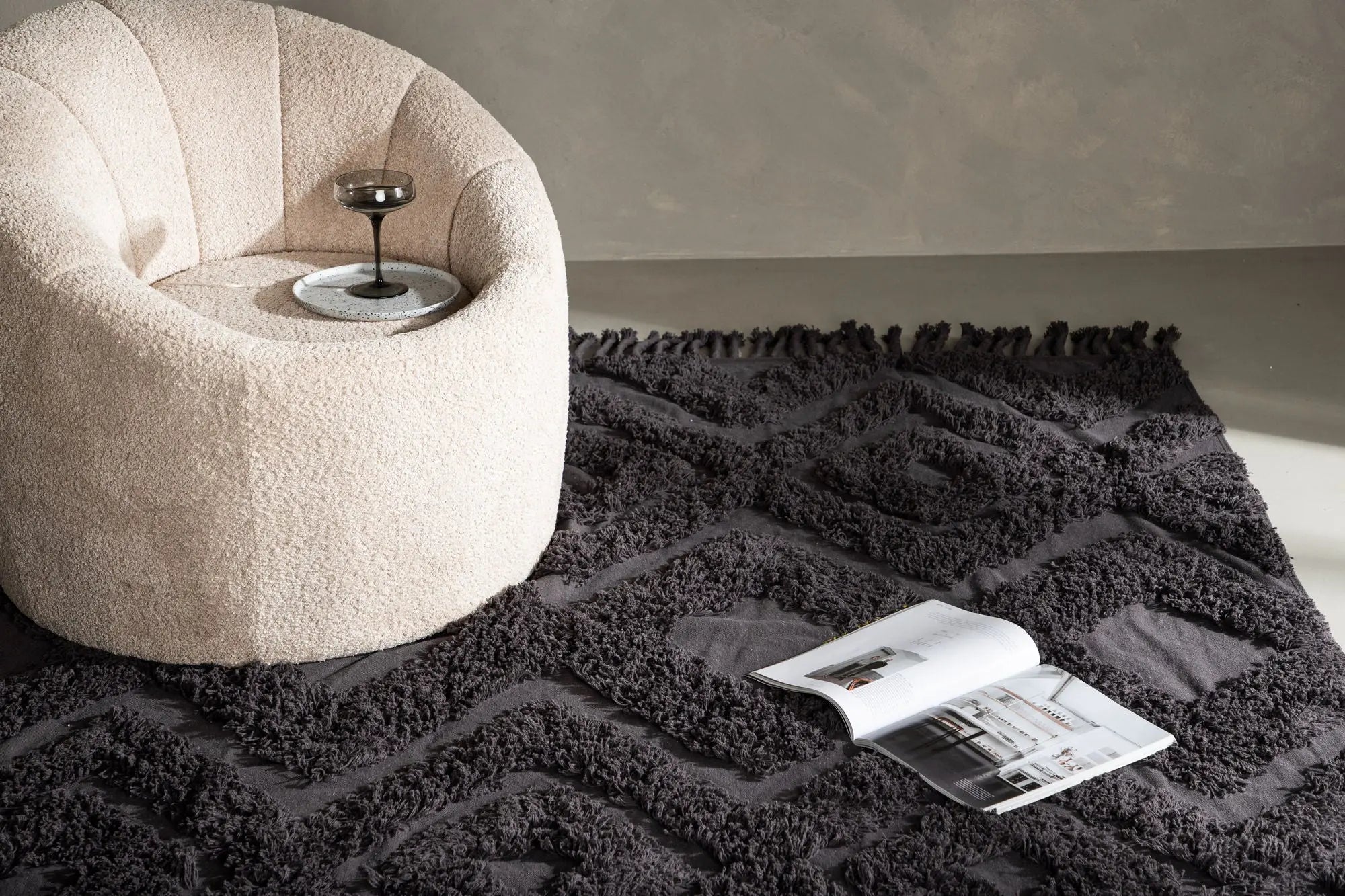 Tapis rectangulaire Hilma - 300*200cm - 200 x 300 - Coton