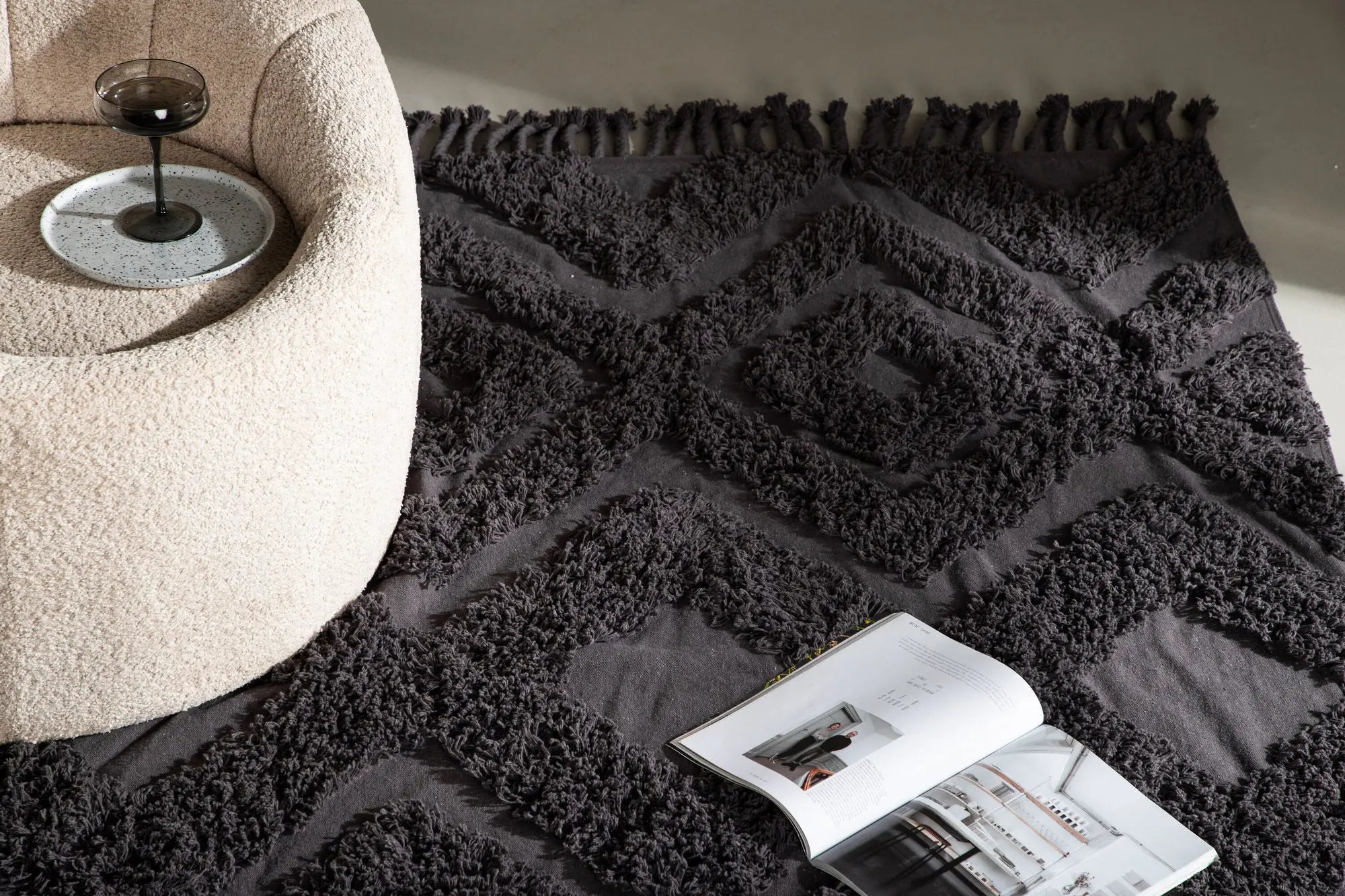 Tapis rectangulaire Hilma - 300*200cm - 200 x 300 - Coton