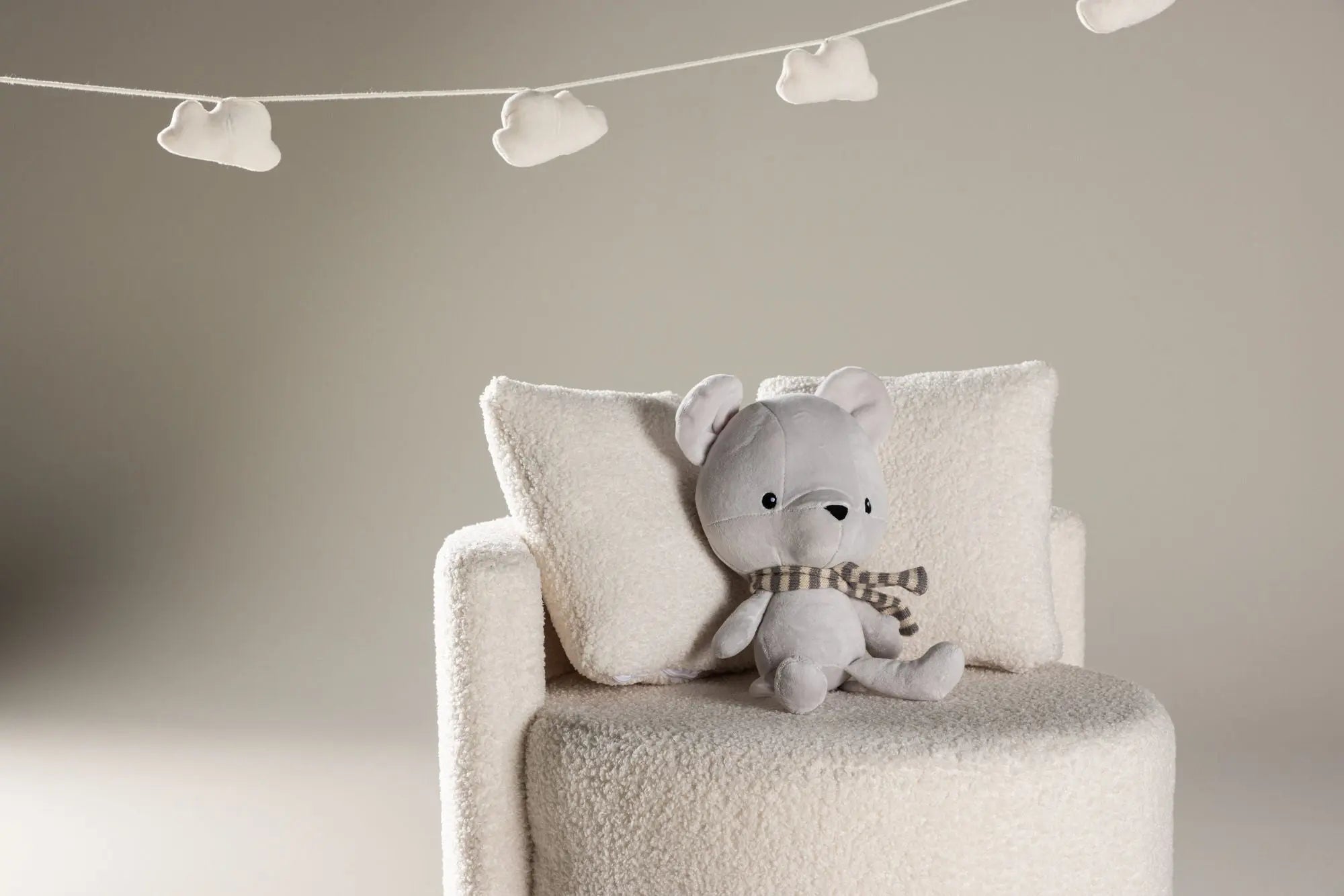 Canapé 2 places Kelso Kids - 56 x 55,5 - Nounours en polyester
