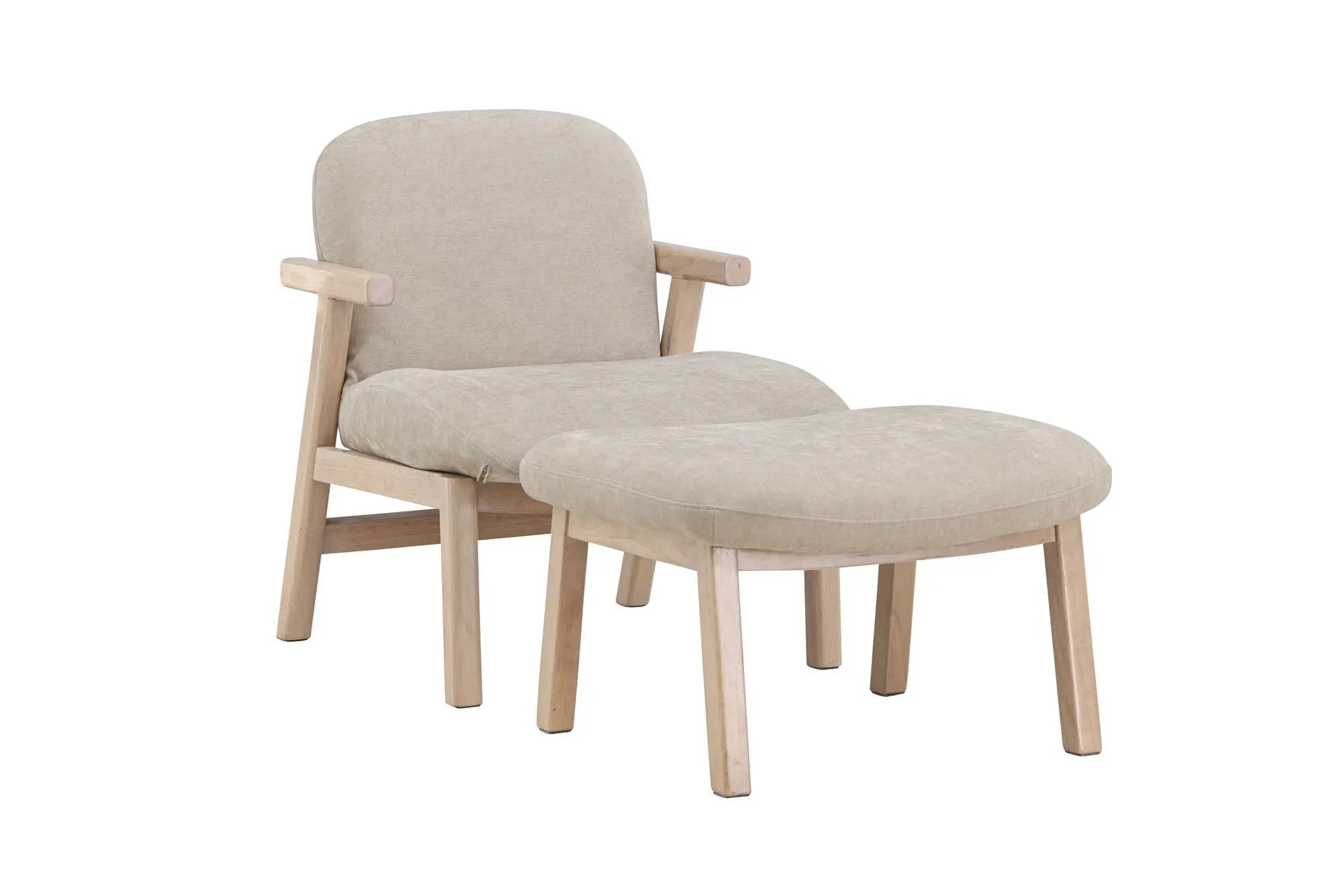 Fauteuil + pouf Rile Loome