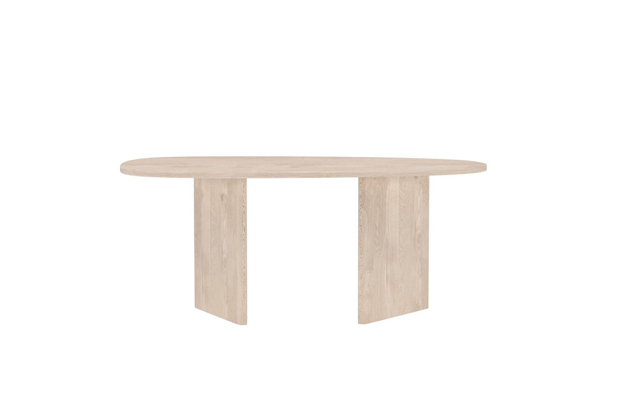 Grönvik Oval Dining Table - Nature MDF 3D-paper Loome