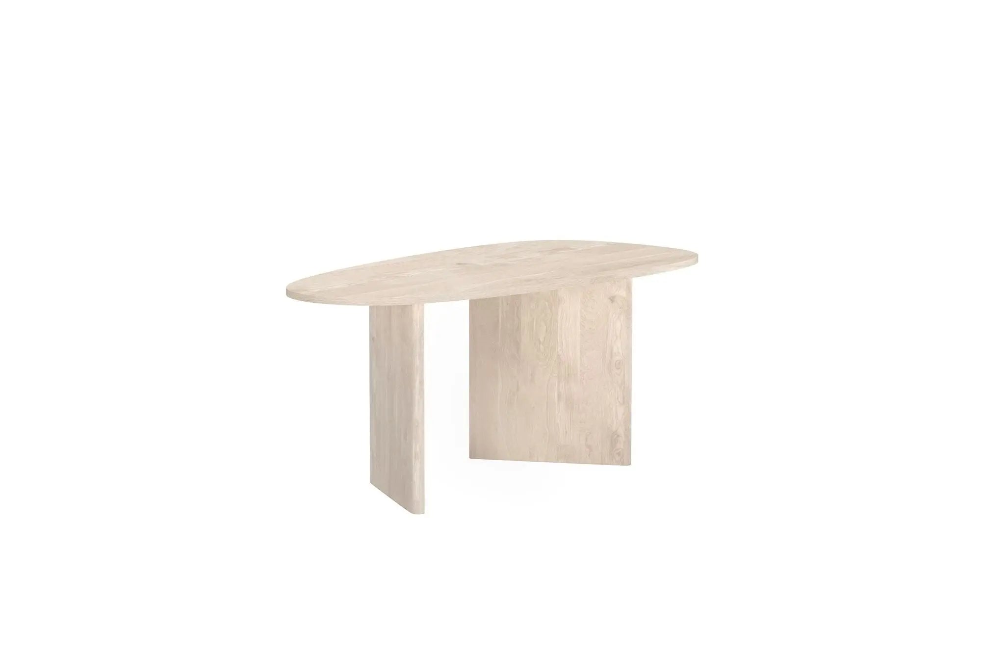 Grönvik Oval Dining Table - Nature MDF 3D-paper Loome