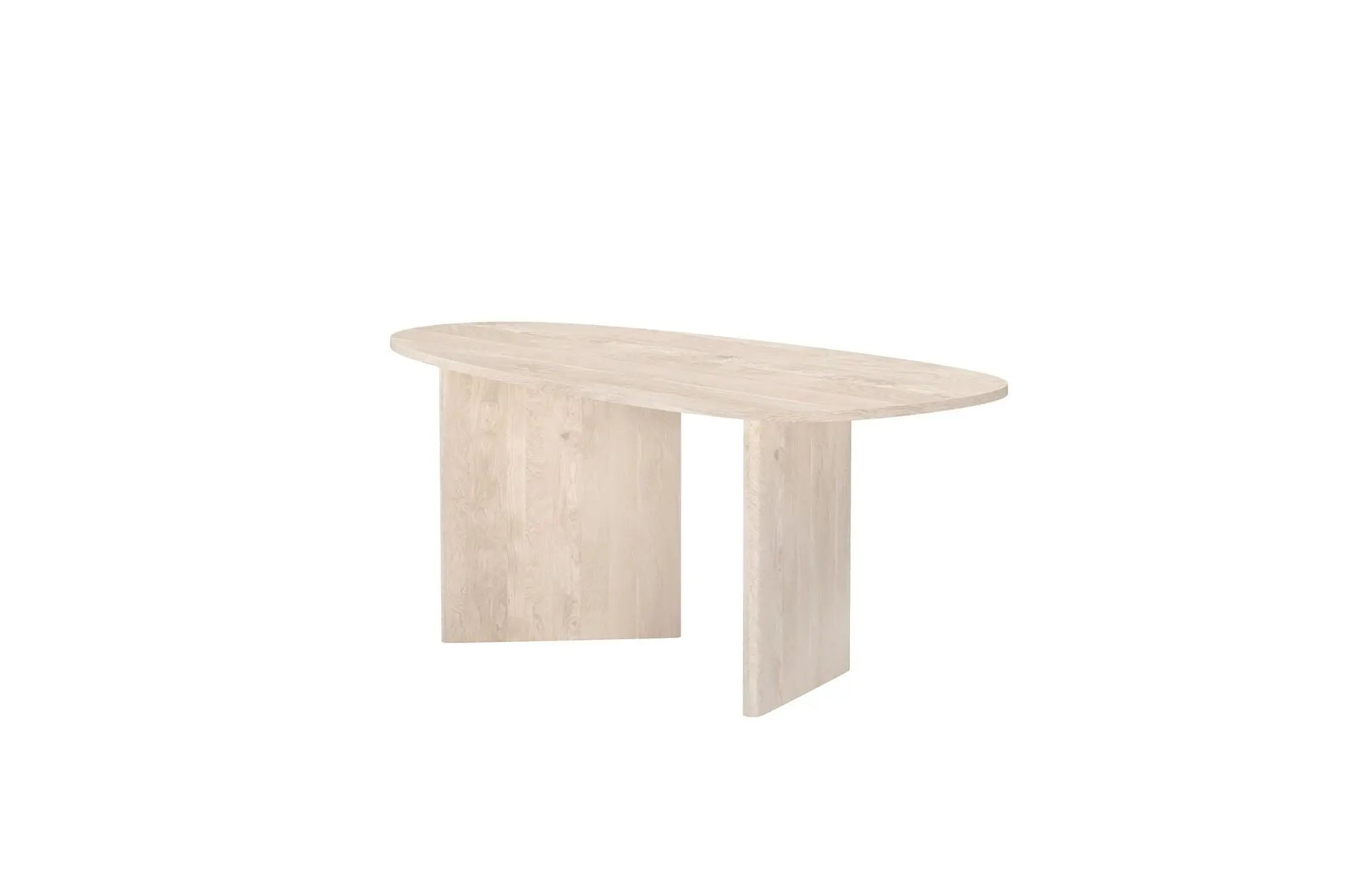 Grönvik Oval Dining Table - Nature MDF 3D-paper Loome
