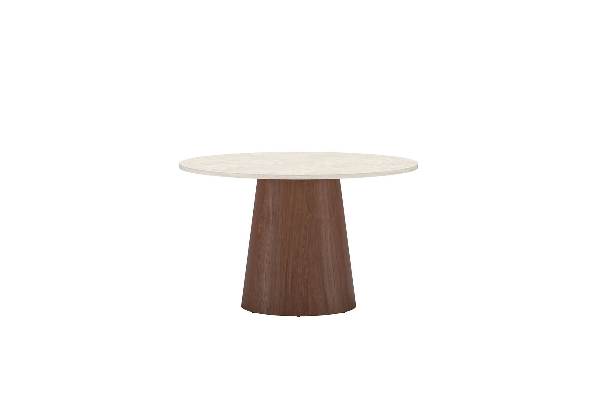 Lanzo Dining Table - Mocca / Travertinelook - MDF w 3d-paper Loome