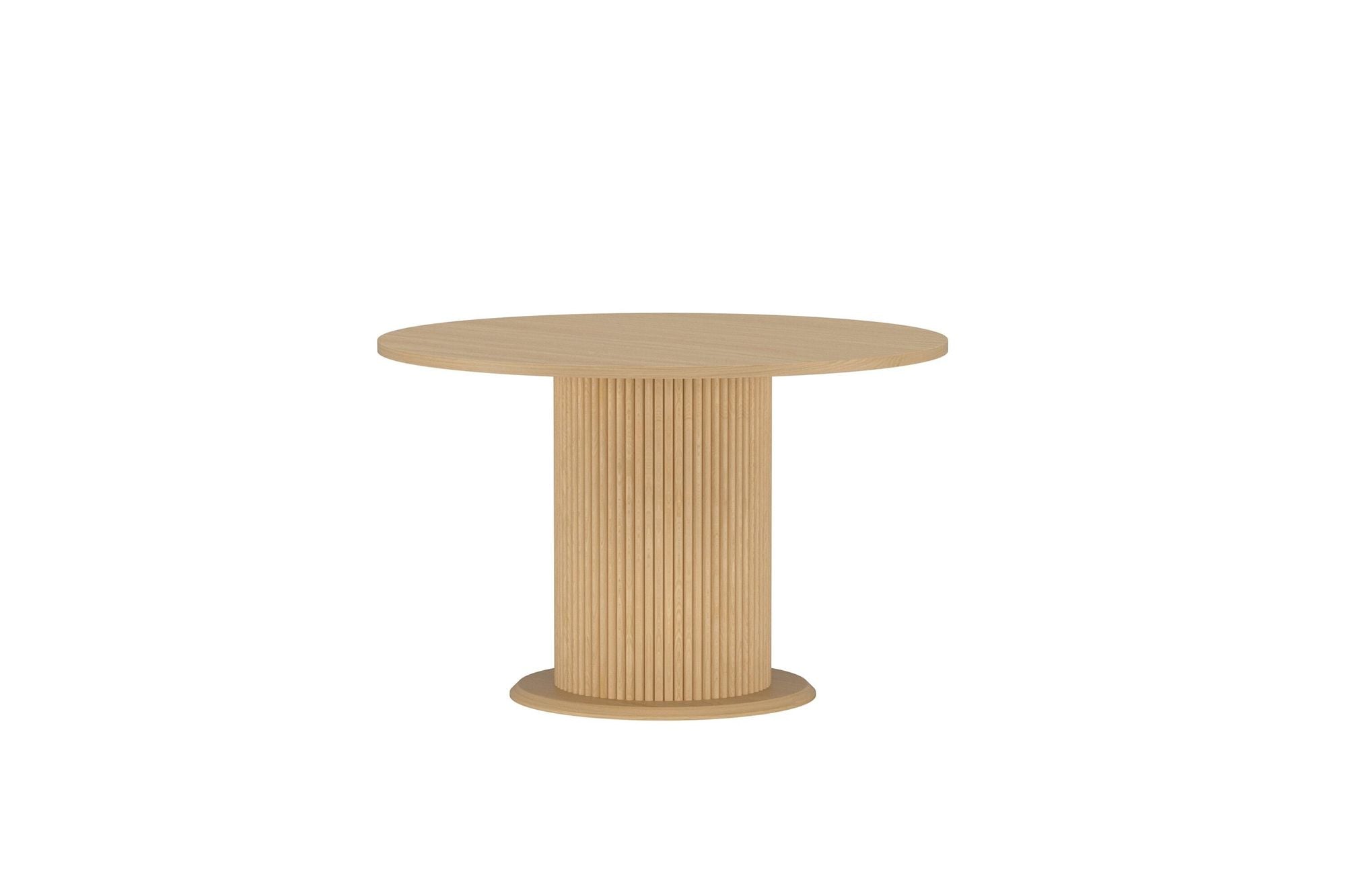 Reko Round Dining Table - Nature / MDF w Paper Veneer Loome