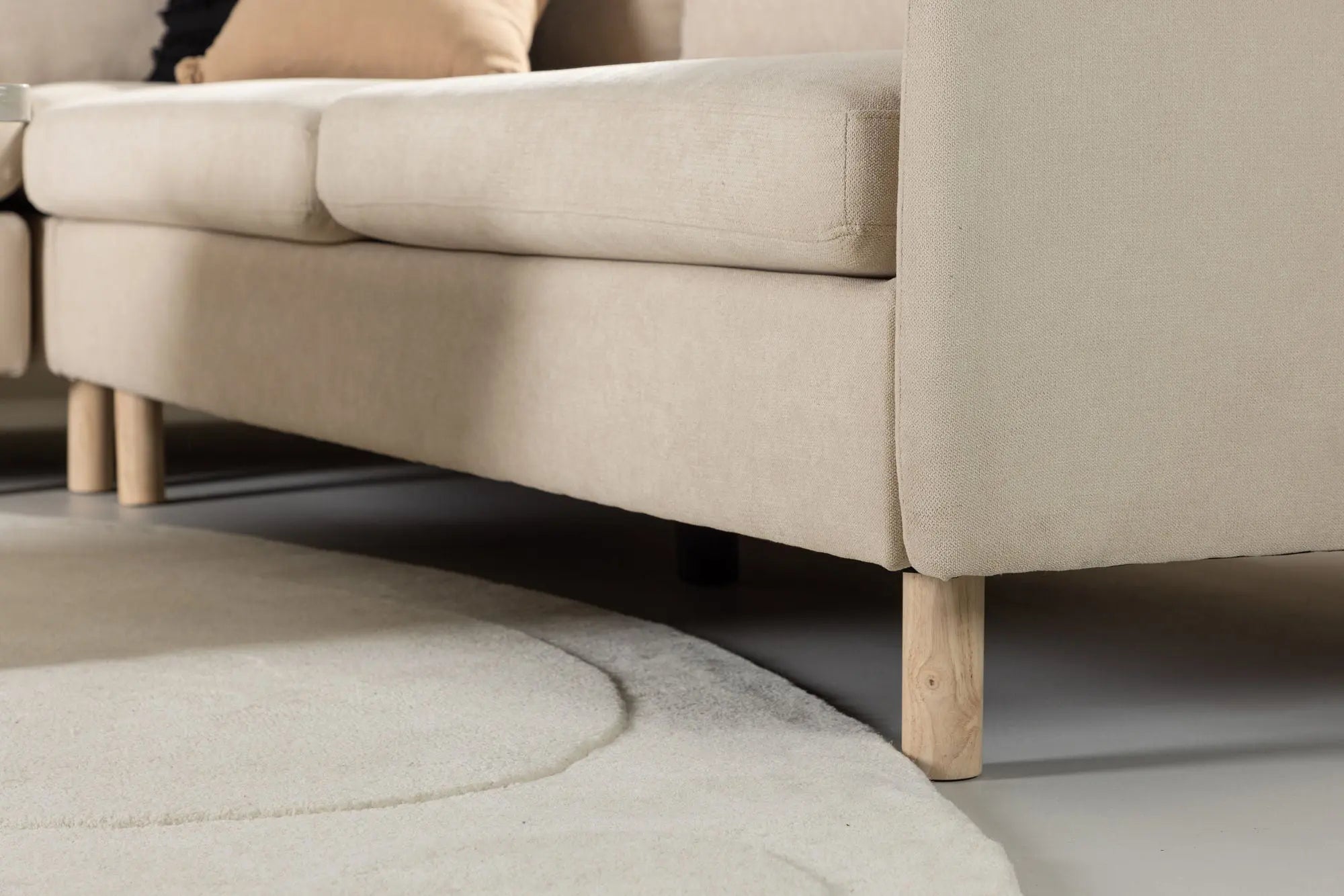 Canapé d'angle Zero - 295 x 195 - Tissu
