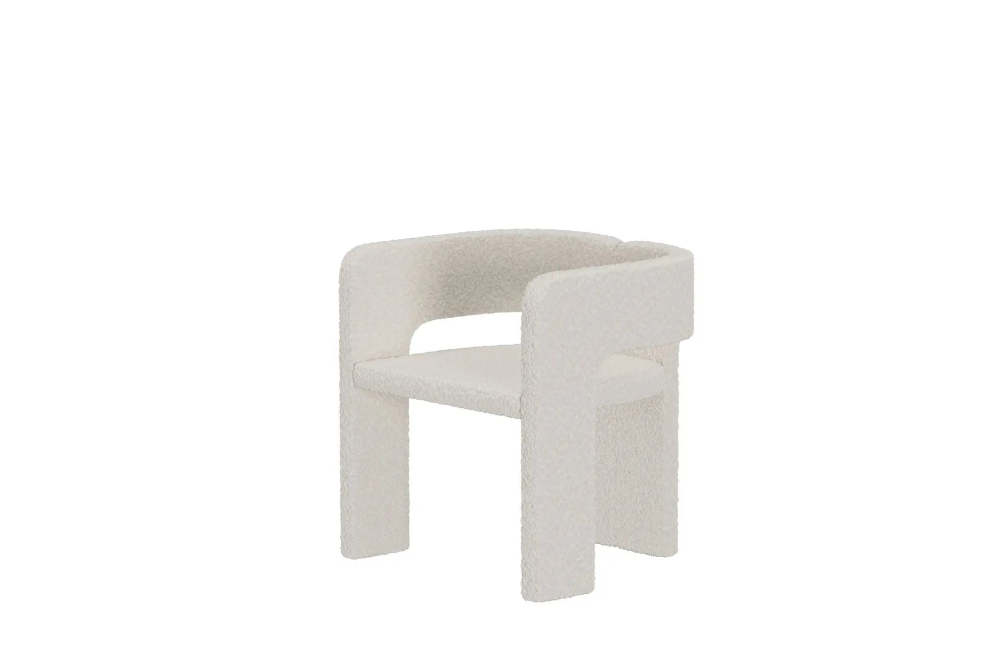Kristin Dining Chair - 2-pack - White Boucle Loome