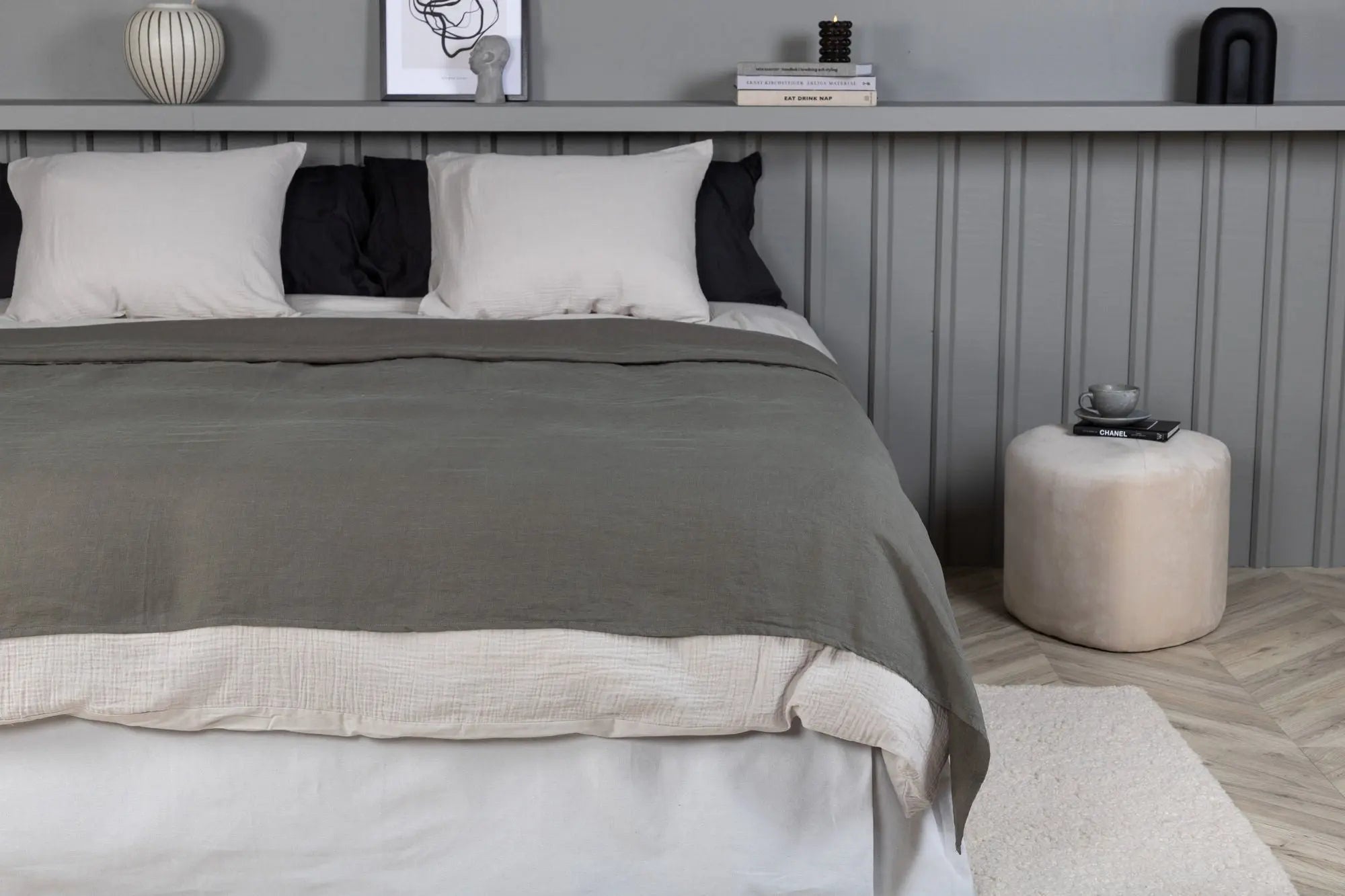 Dessus de lit en lin Milo - 260 x 180 - Polyester Lin