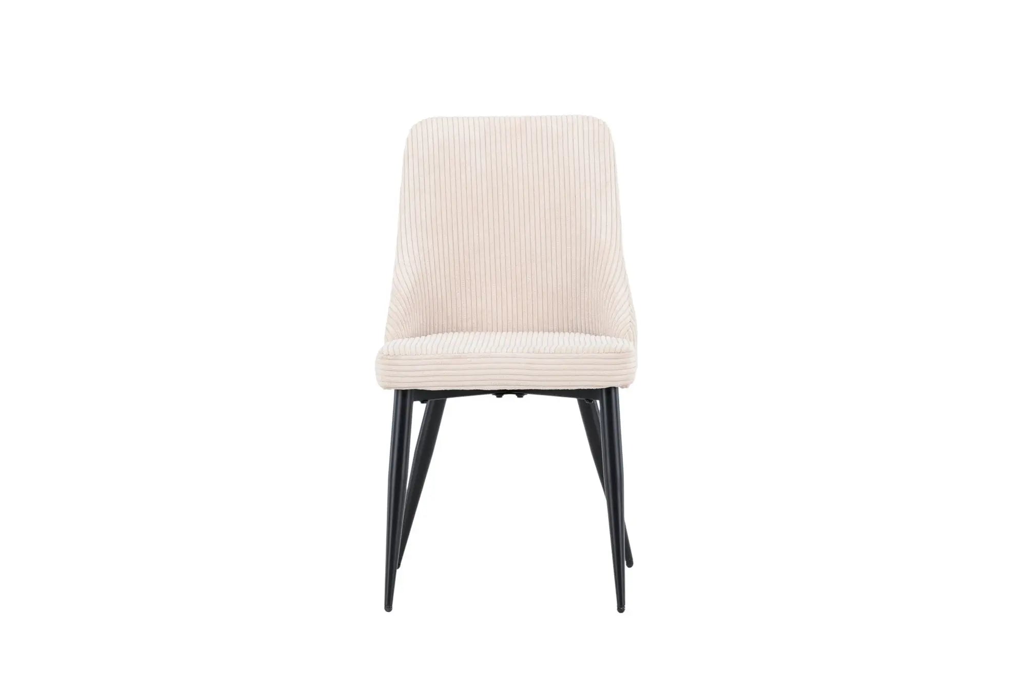 Lot de 2 chaises de salle à manger Leone - 57*48*89 - Polyester velours côtelé