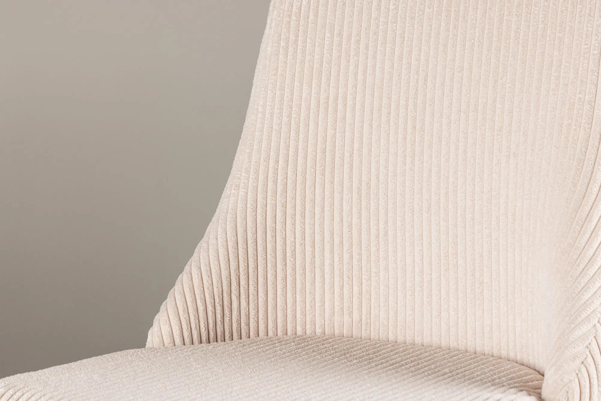Lot de 2 chaises de salle à manger Leone - 57*48*89 - Polyester velours côtelé