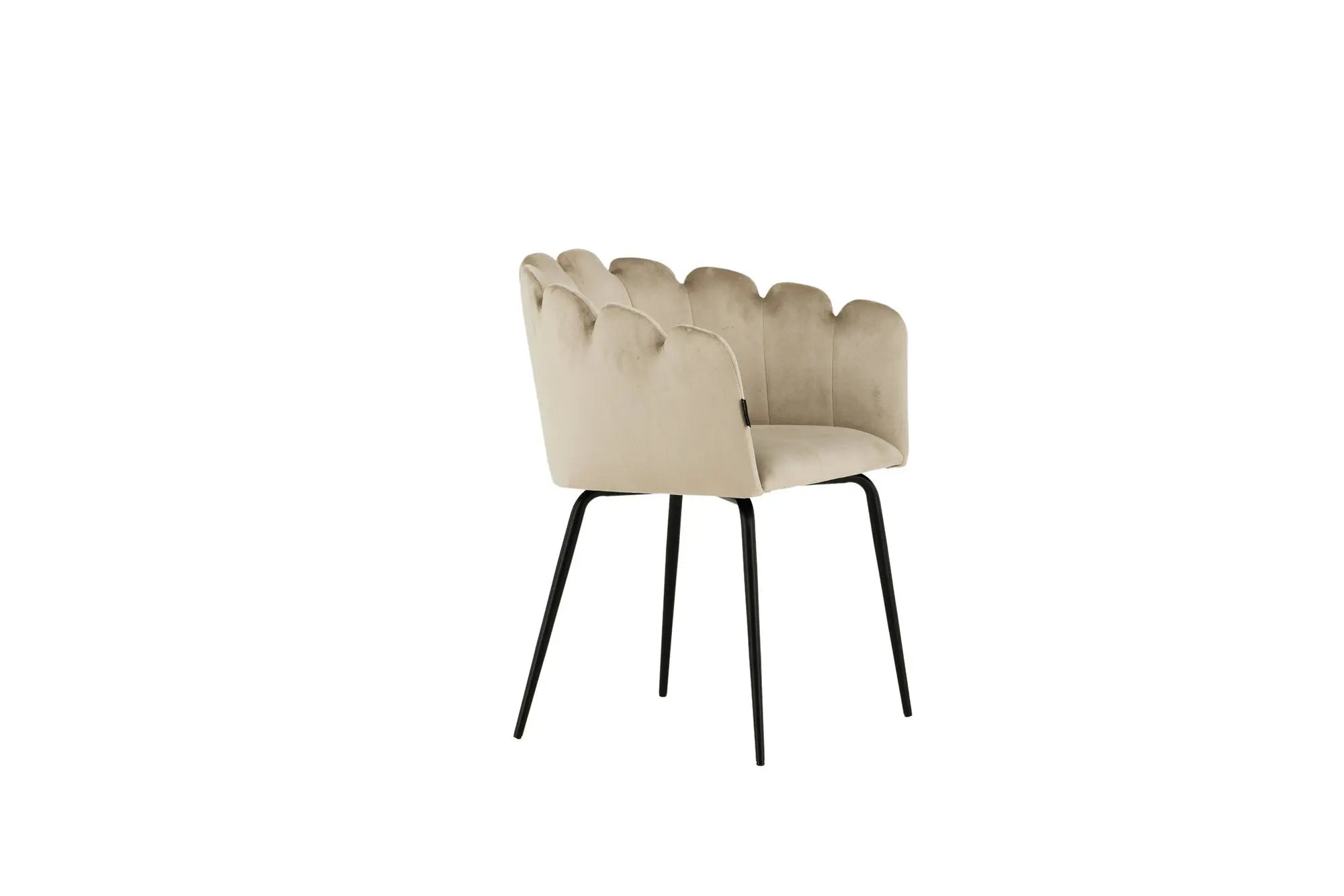 Lot de 2 chaises de salle à manger Limhamn - 51 x 52 x 76,5 - Polyester Velvet