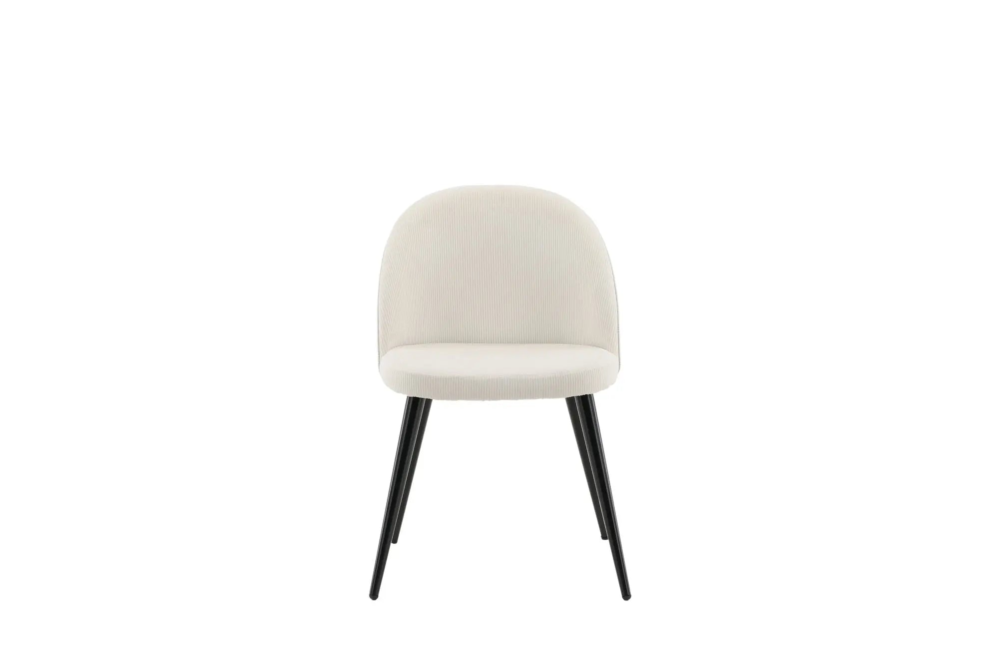Lot de 2 chaises de salle à manger Velvet - 48 x 50 x 77 - Polyester velours côtelé