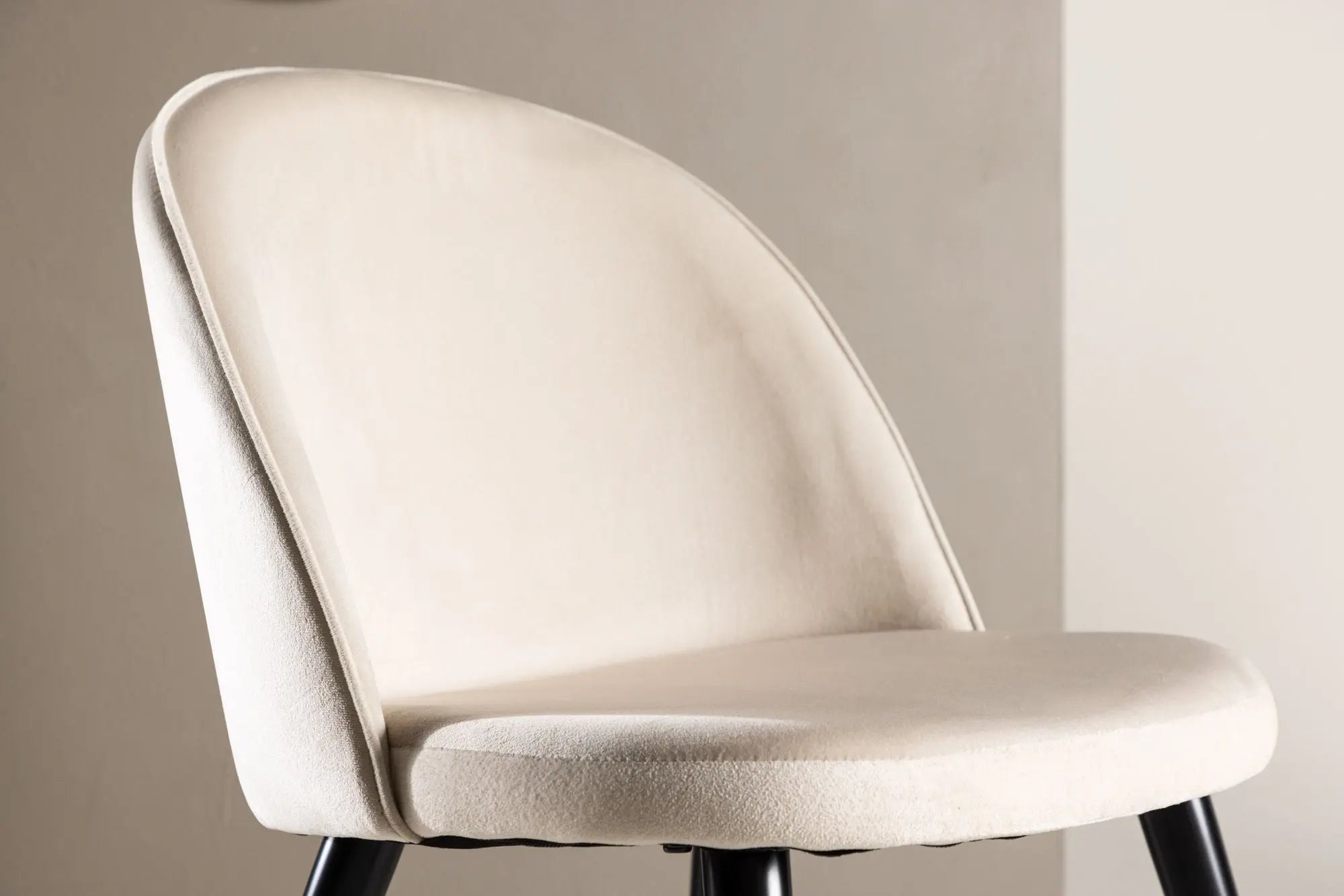 Lot de 2 chaises de salle à manger Velvet - 57 x 50 x 76,5 - Polyester Velvet