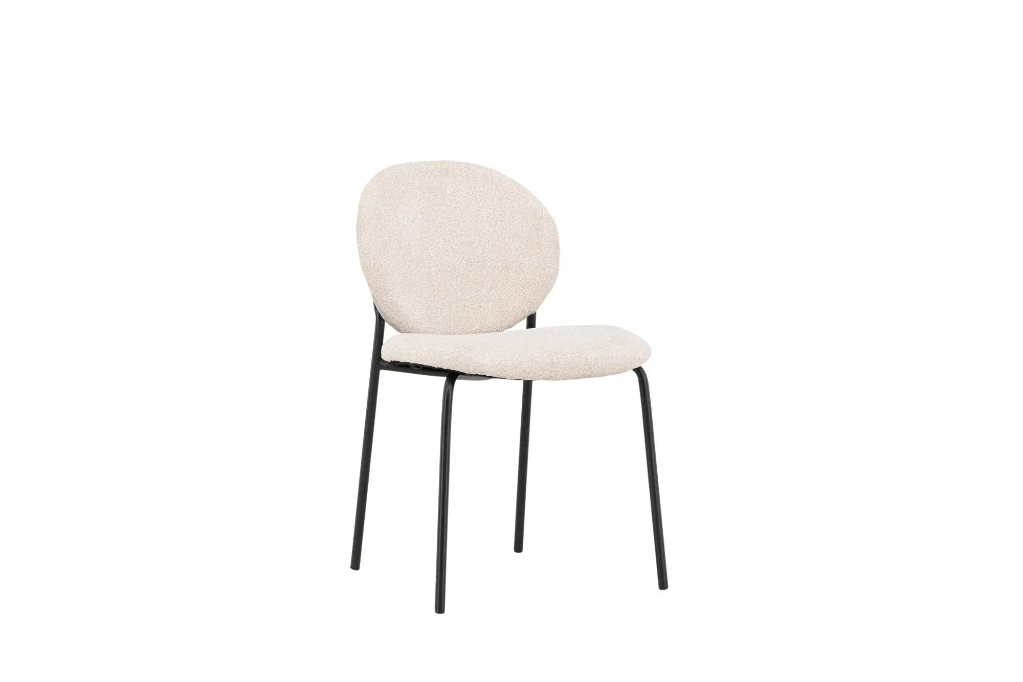 Lot de 2 chaises de salle à manger Vault - 55*48.5*78.5 - Polyester Lin