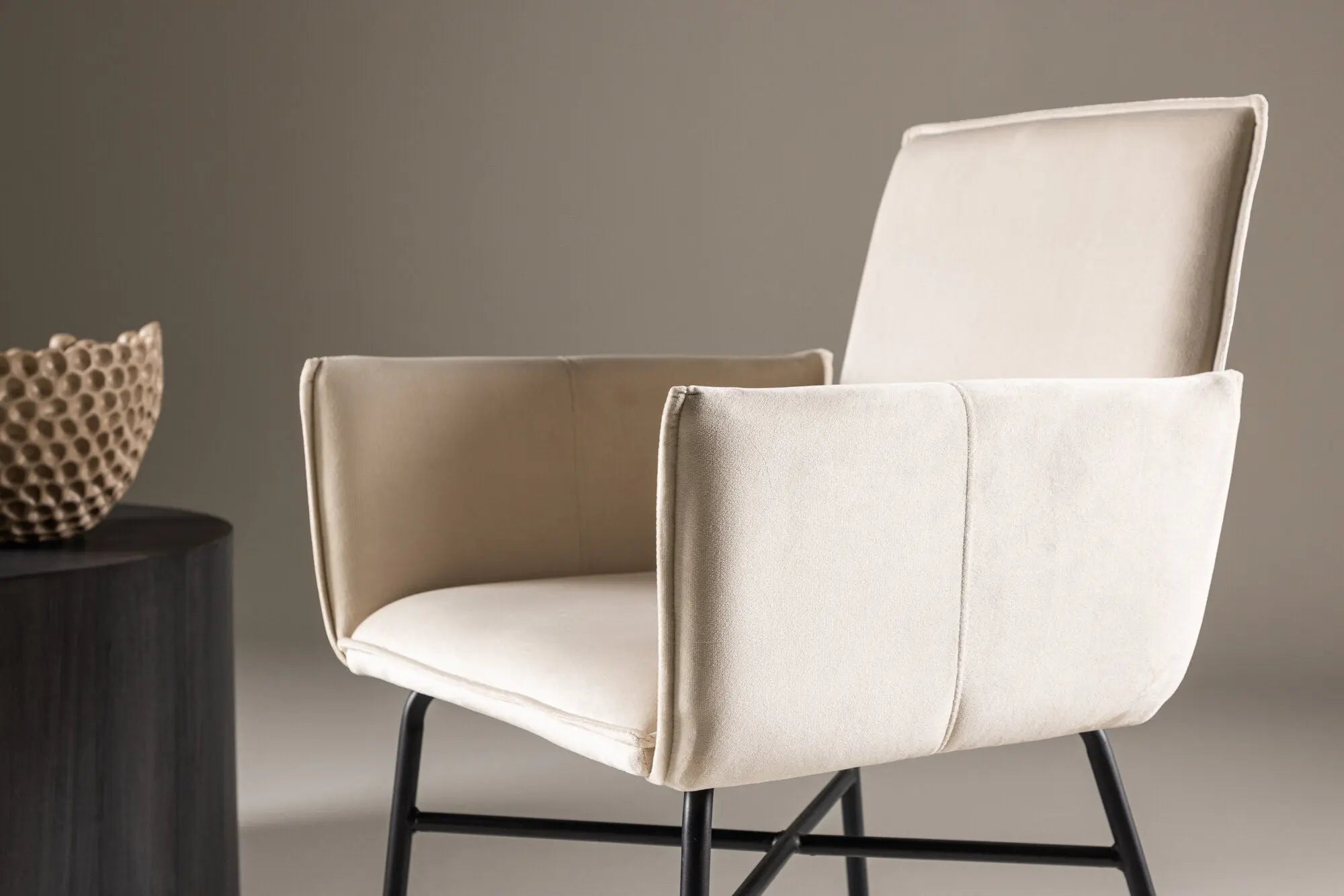 Chaise de salle à manger Petra - 59*56*86 - Polyester Velvet