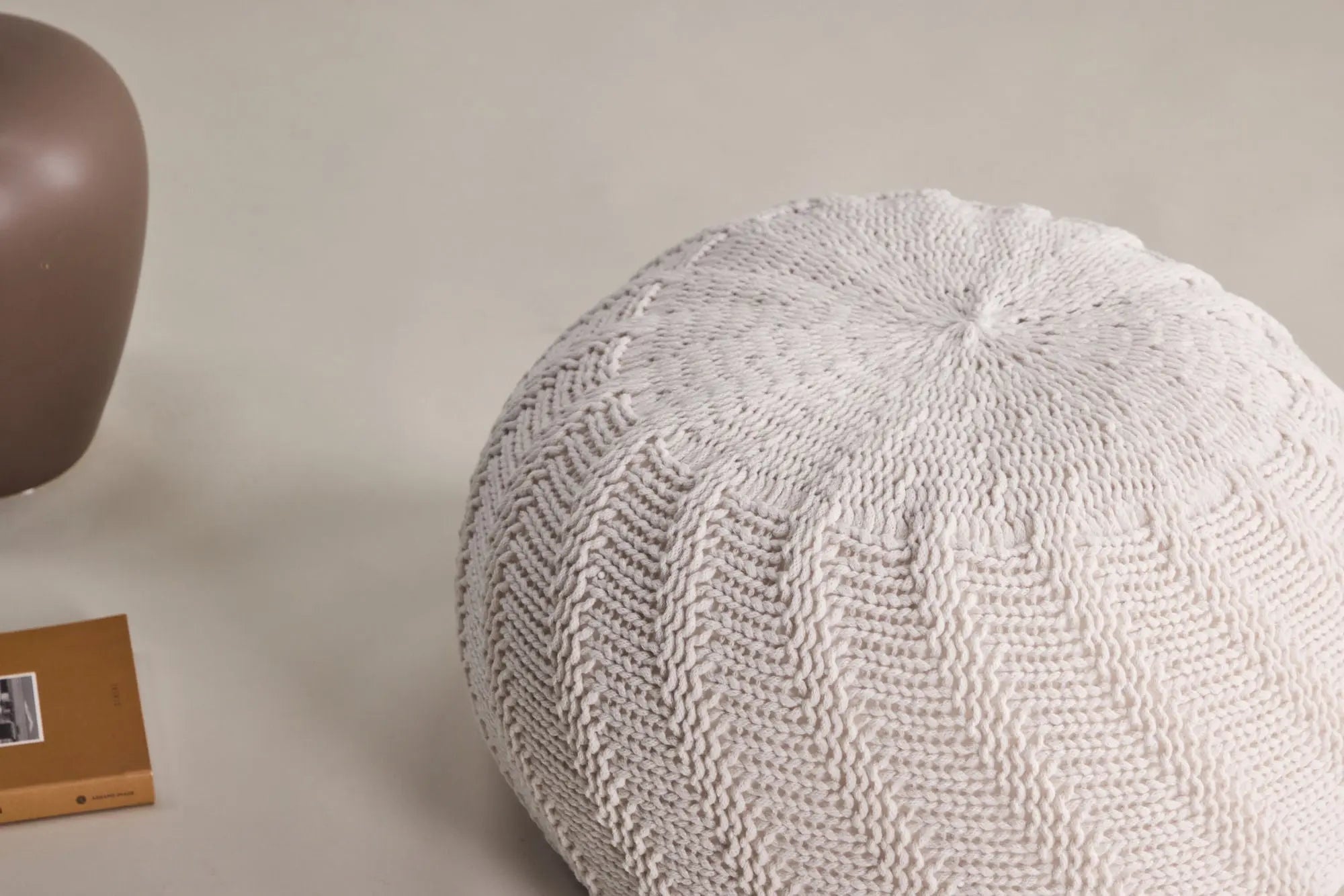 Pouf rond Ted - ø45 - Polyester