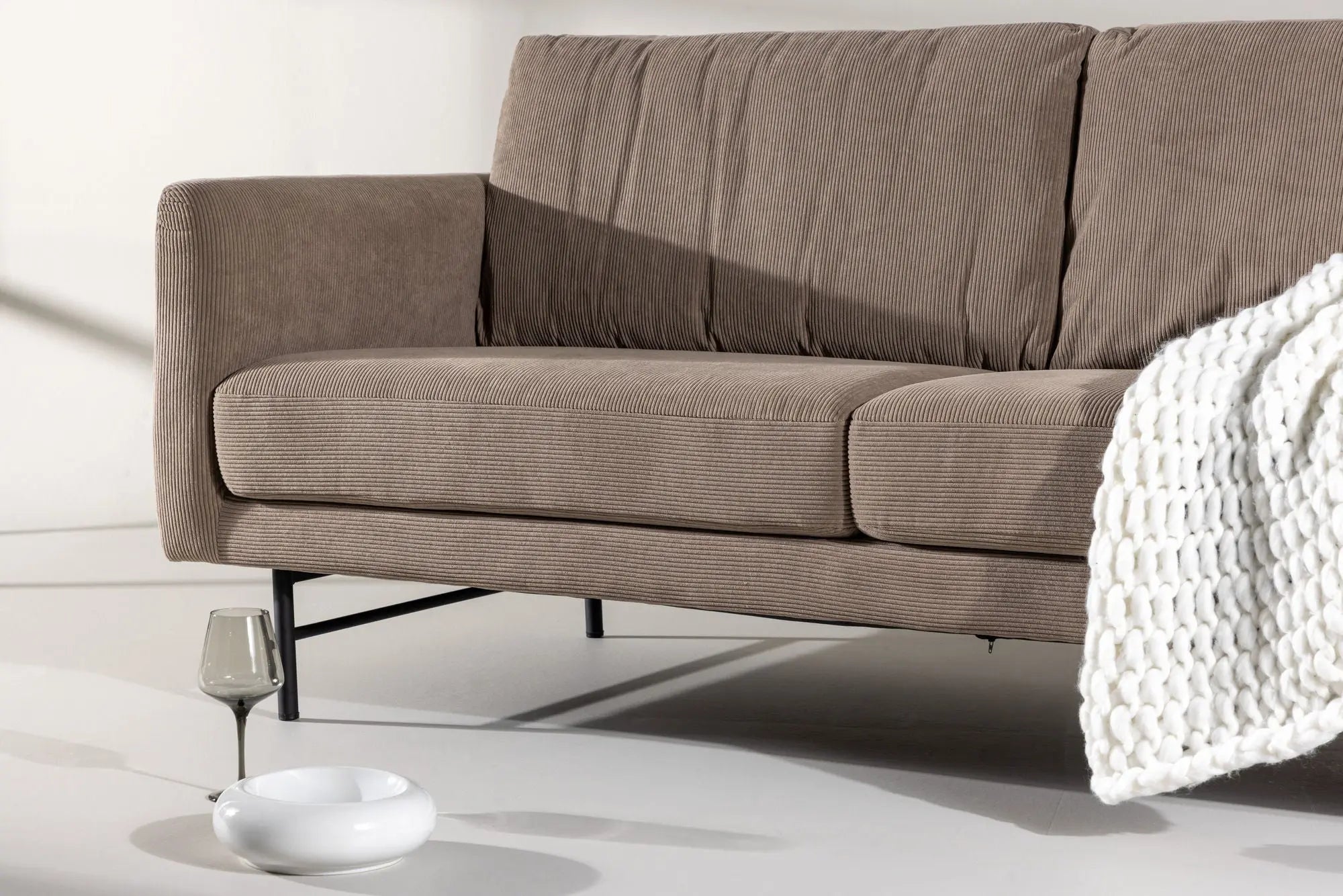 Canapé 3 places Sky - 88X198X69 - Polyester