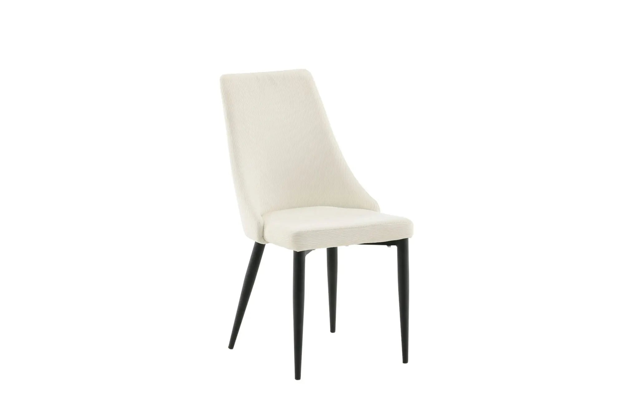 Chaise de salle à manger Leone - D630 x W475 x H915MM - Polyester velours côtelé