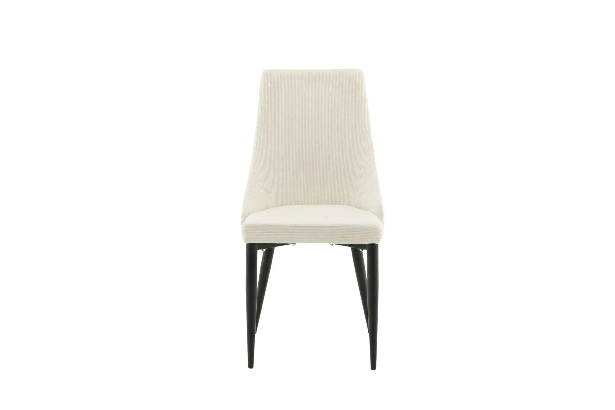 Chaise de salle à manger Leone - D630 x W475 x H915MM - Polyester velours côtelé