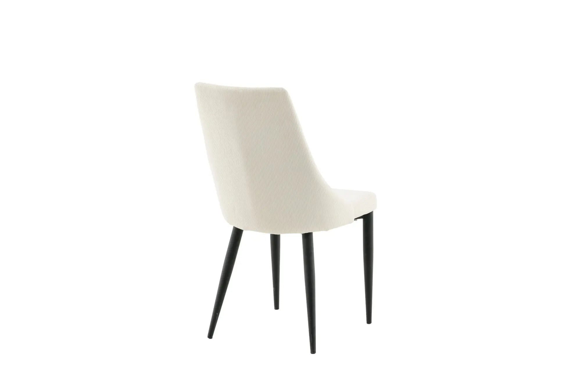 Chaise de salle à manger Leone - D630 x W475 x H915MM - Polyester velours côtelé