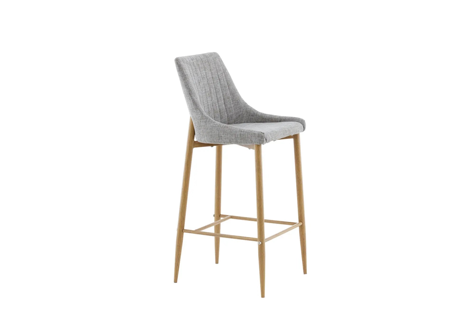 Lot de 2 tabourets de bar Plaza - 49.5*45*103 - Métal