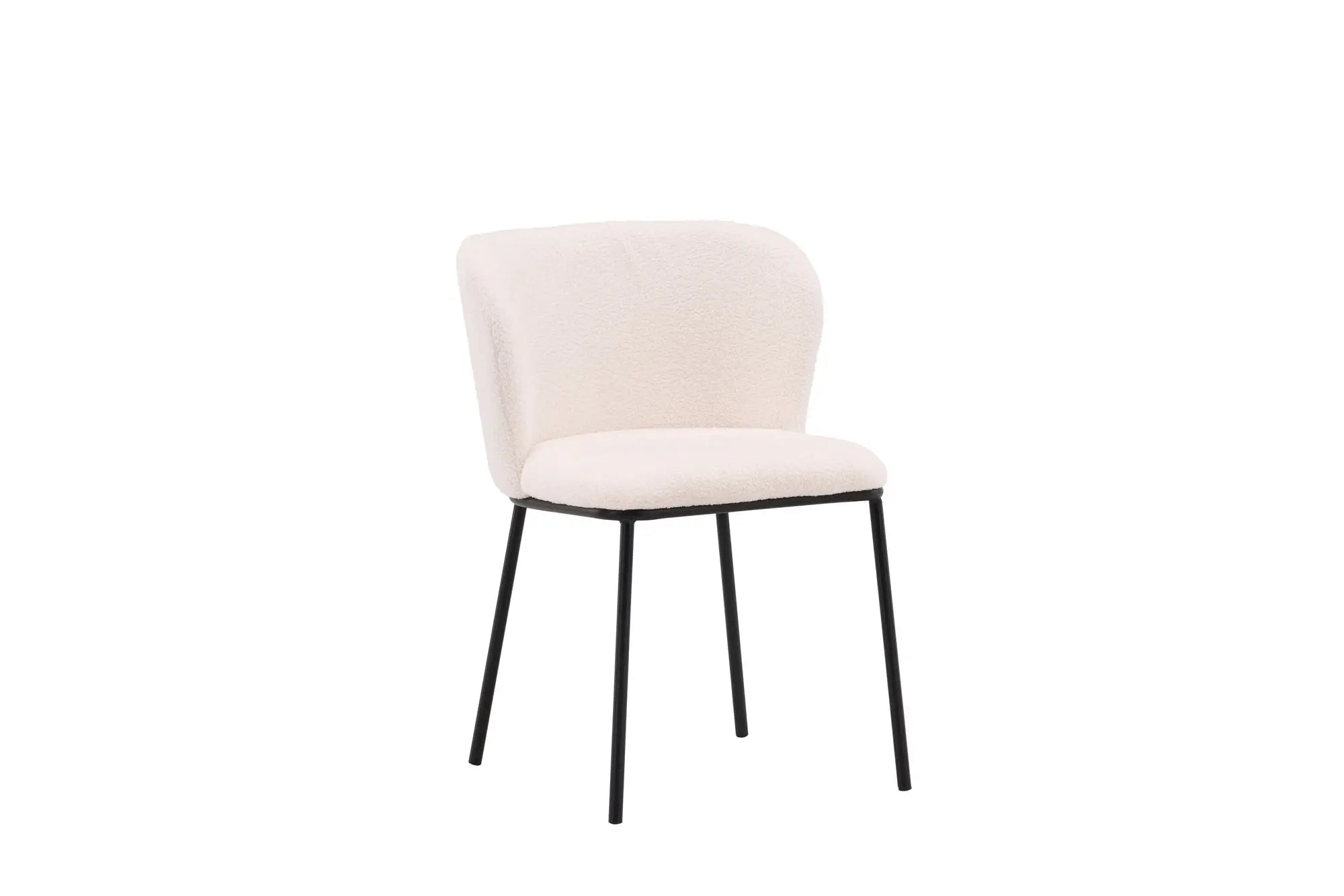 Lot de 2 chaises de salle à manger Edina - 56 x 55 x 76 - Acier