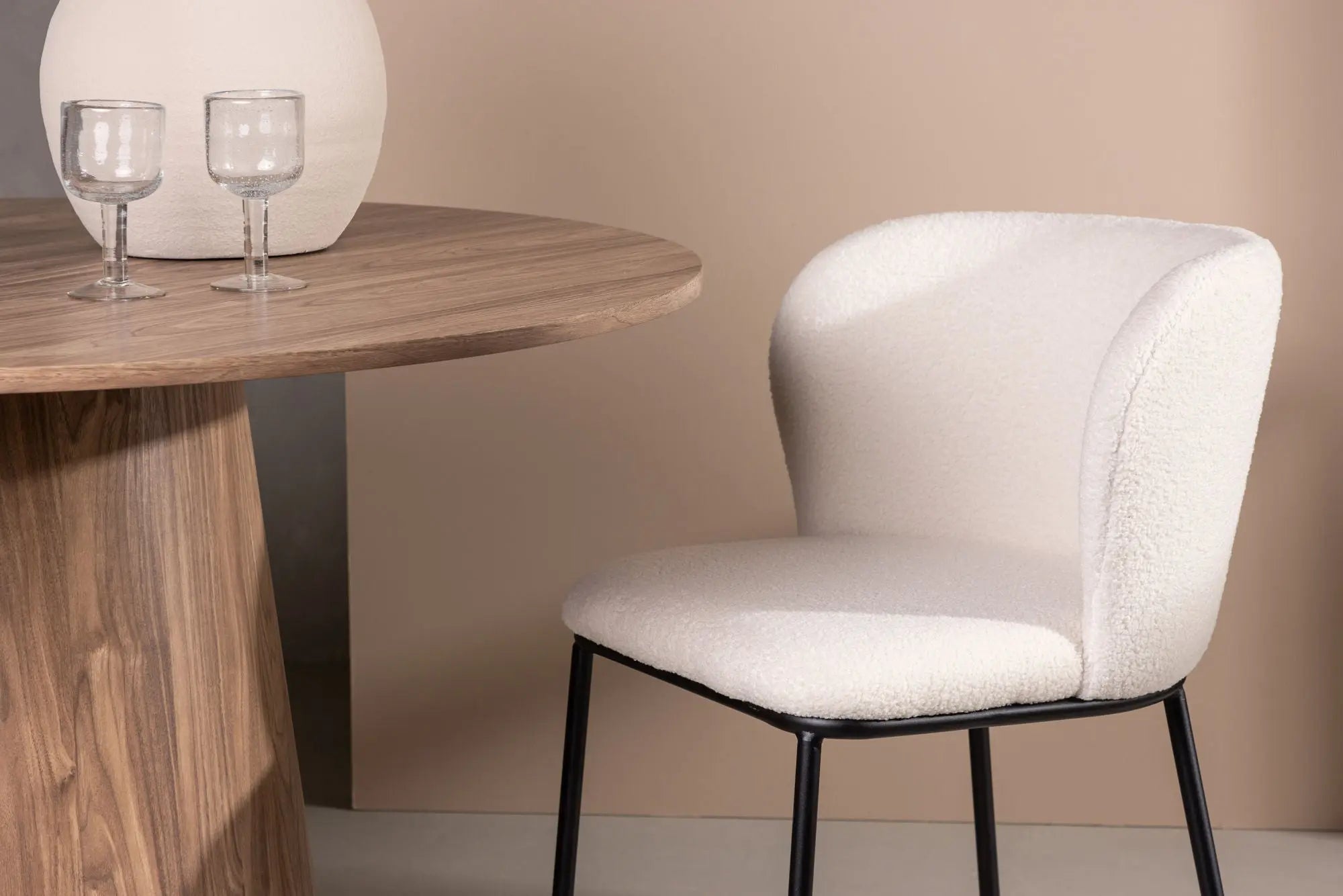 Lot de 2 chaises de salle à manger Edina - 56 x 55 x 76 - Acier