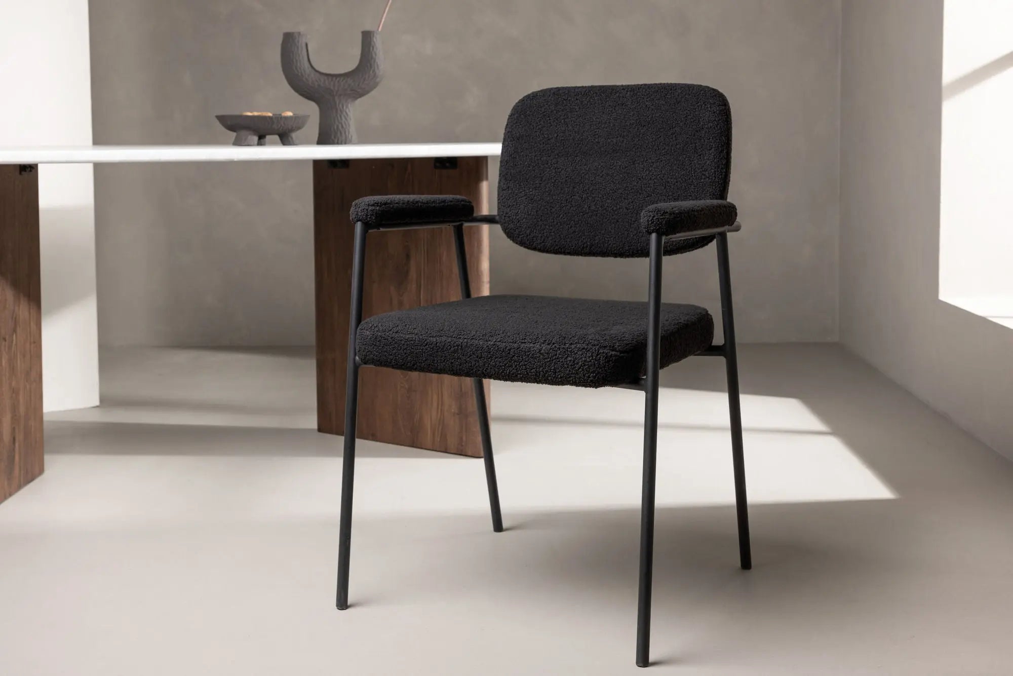 Lot de 2 chaises de salle à manger Yesterday - 61 x 58 x 90 - Acier