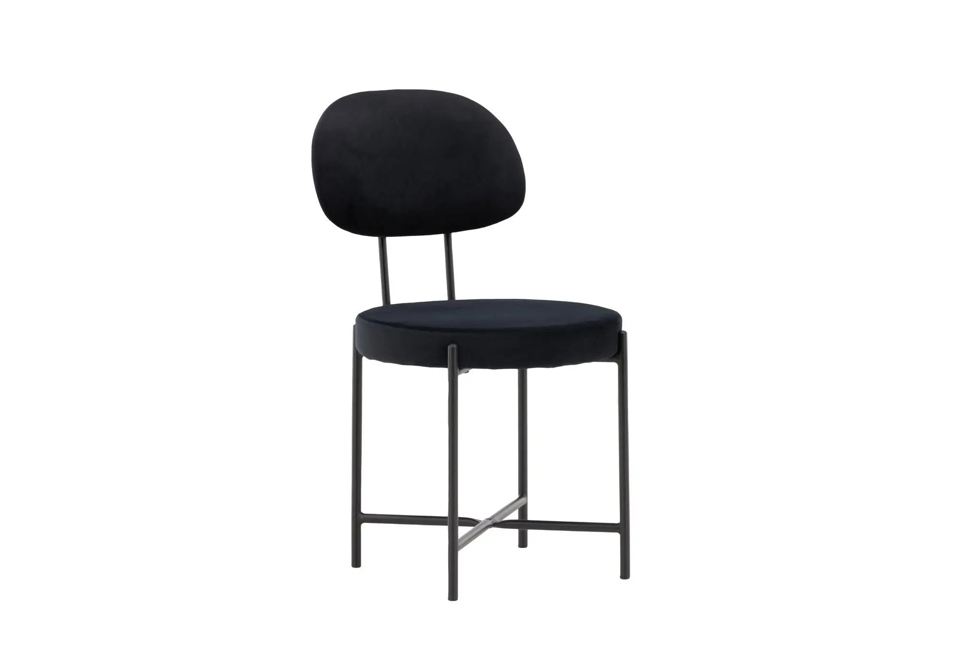 Lot de 2 chaises de salle à manger Stella - 60 x 50 x 89 - Acier